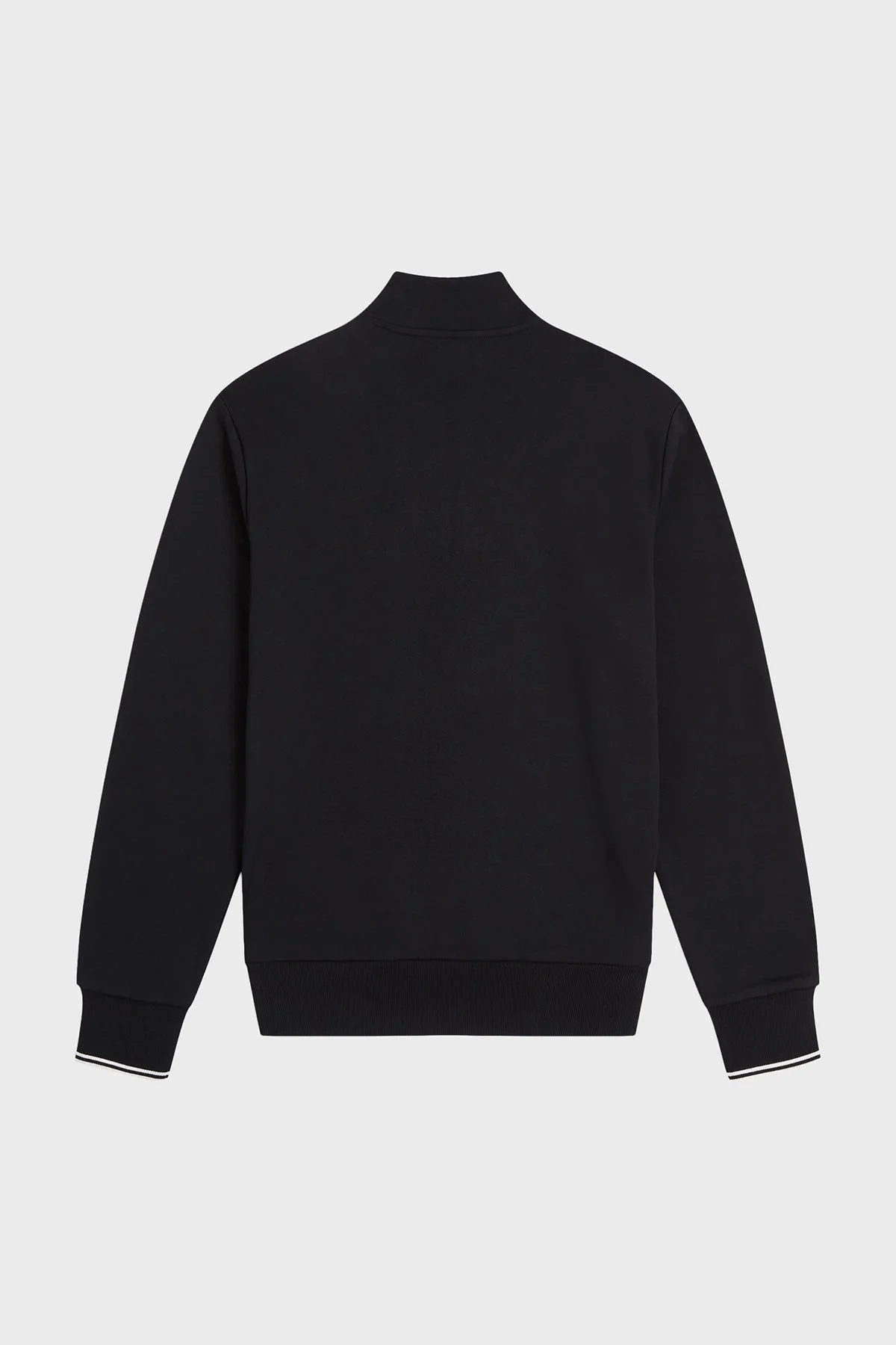 Fred Perry % 100 Pamuk Regular Fit Yarım Fermuarlı Dik Yaka Erkek Sweat M3574 102 SİYAH - 6