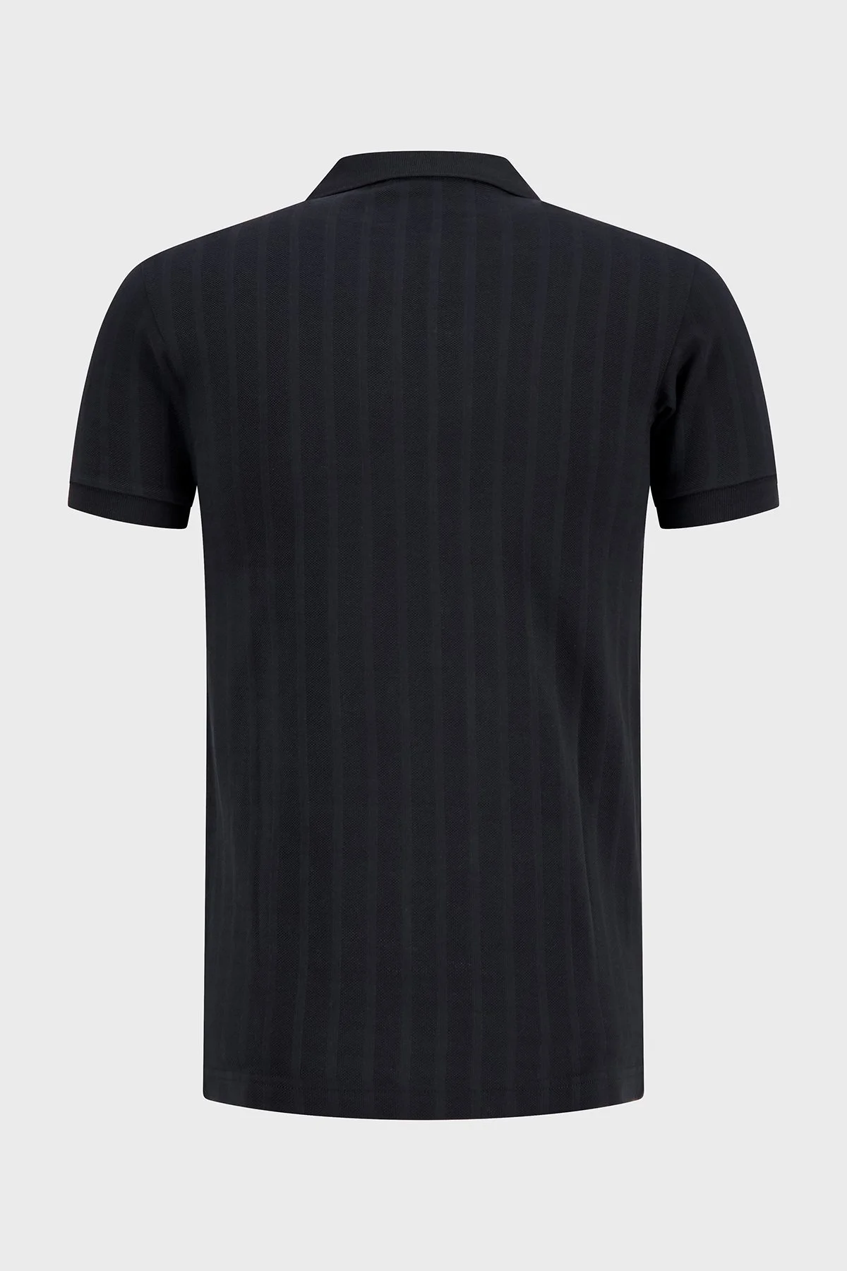 Fred Perry % 100 Pamuk Regular Fit Yarım Fermuarlı Polo Erkek T Shirt M2382 102 SİYAH - 2