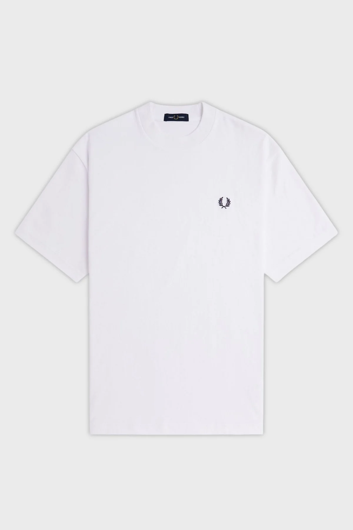 Fred Perry % 100 Pamuk Relaxed Fit Bisiklet Yaka Erkek T Shirt M8710 100 BEYAZ - 5