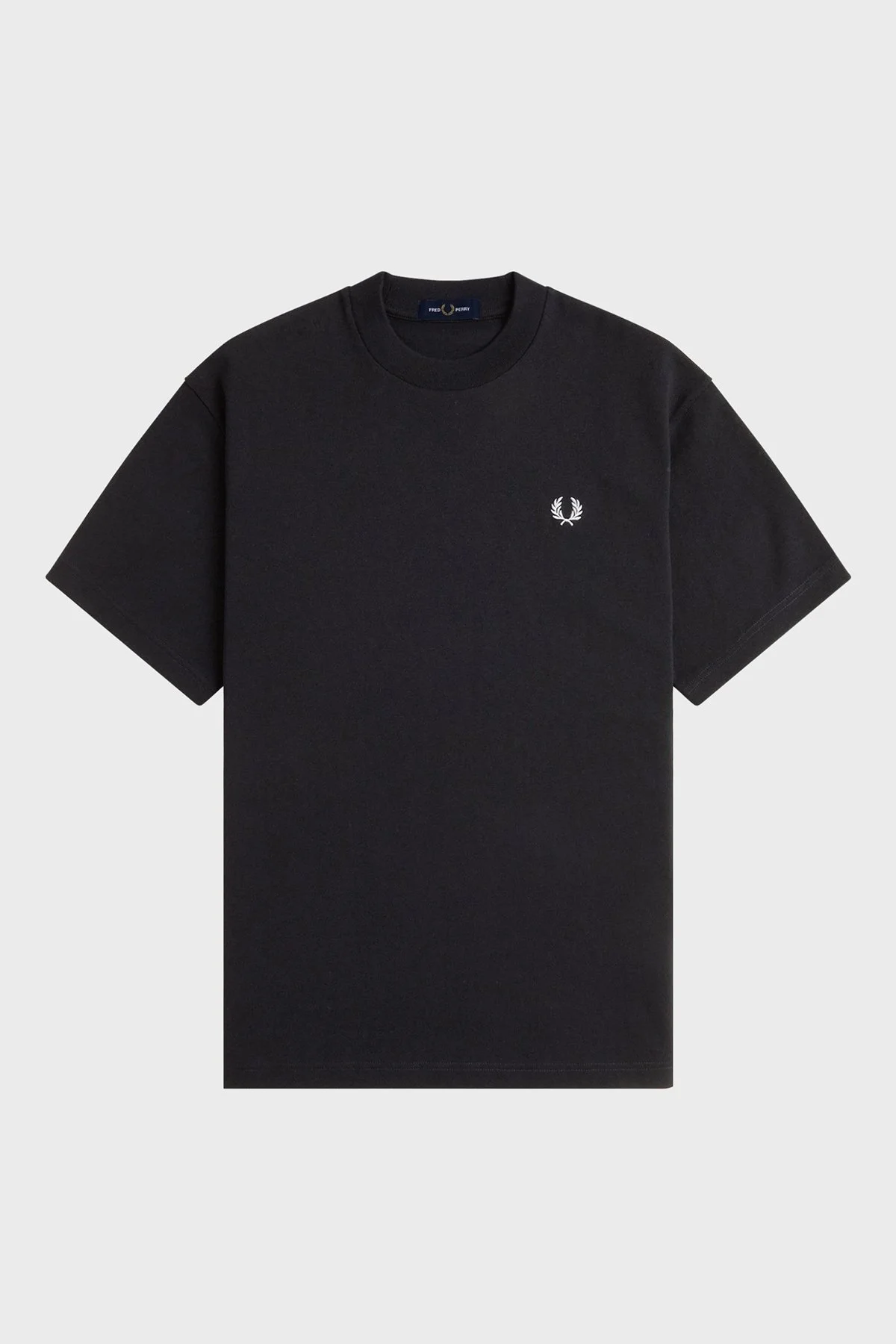 Fred Perry % 100 Pamuk Relaxed Fit Bisiklet Yaka Erkek T Shirt M8710 102 SİYAH - 4