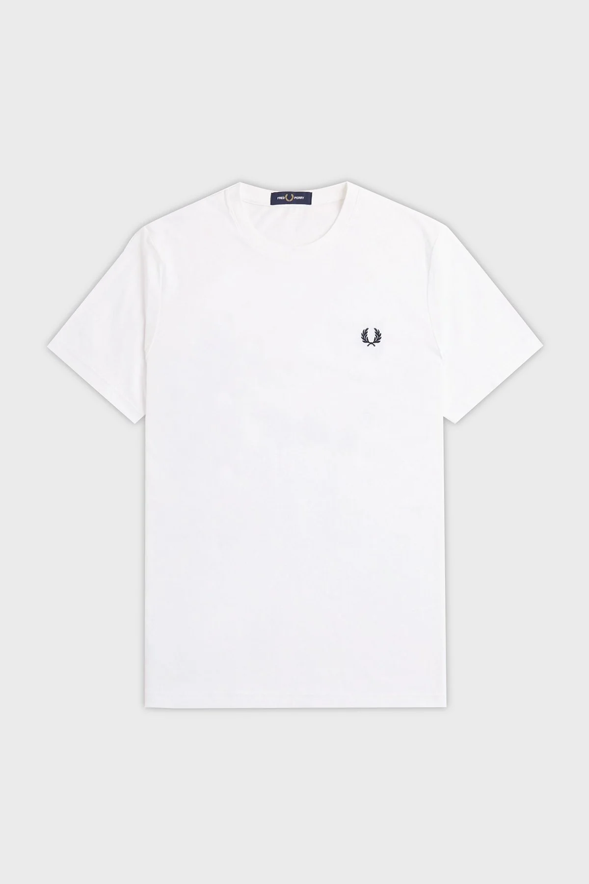 Fred Perry Baskılı % 100 Pamuk Regular Fit Bisiklet Yaka Erkek T Shirt M7784 100 BEYAZ - 12