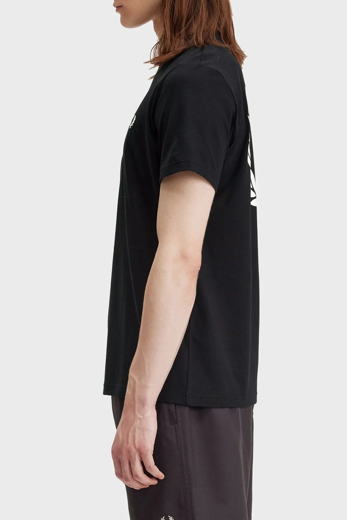 Fred Perry Baskılı % 100 Pamuk Regular Fit Bisiklet Yaka Erkek T Shirt M7784 102 SİYAH - 11