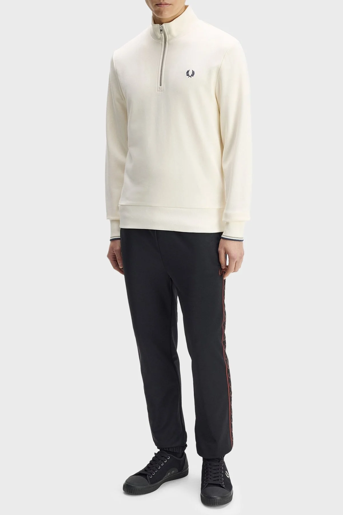 Fred Perry Erkek Sweat M3574 68C Ekru - 2