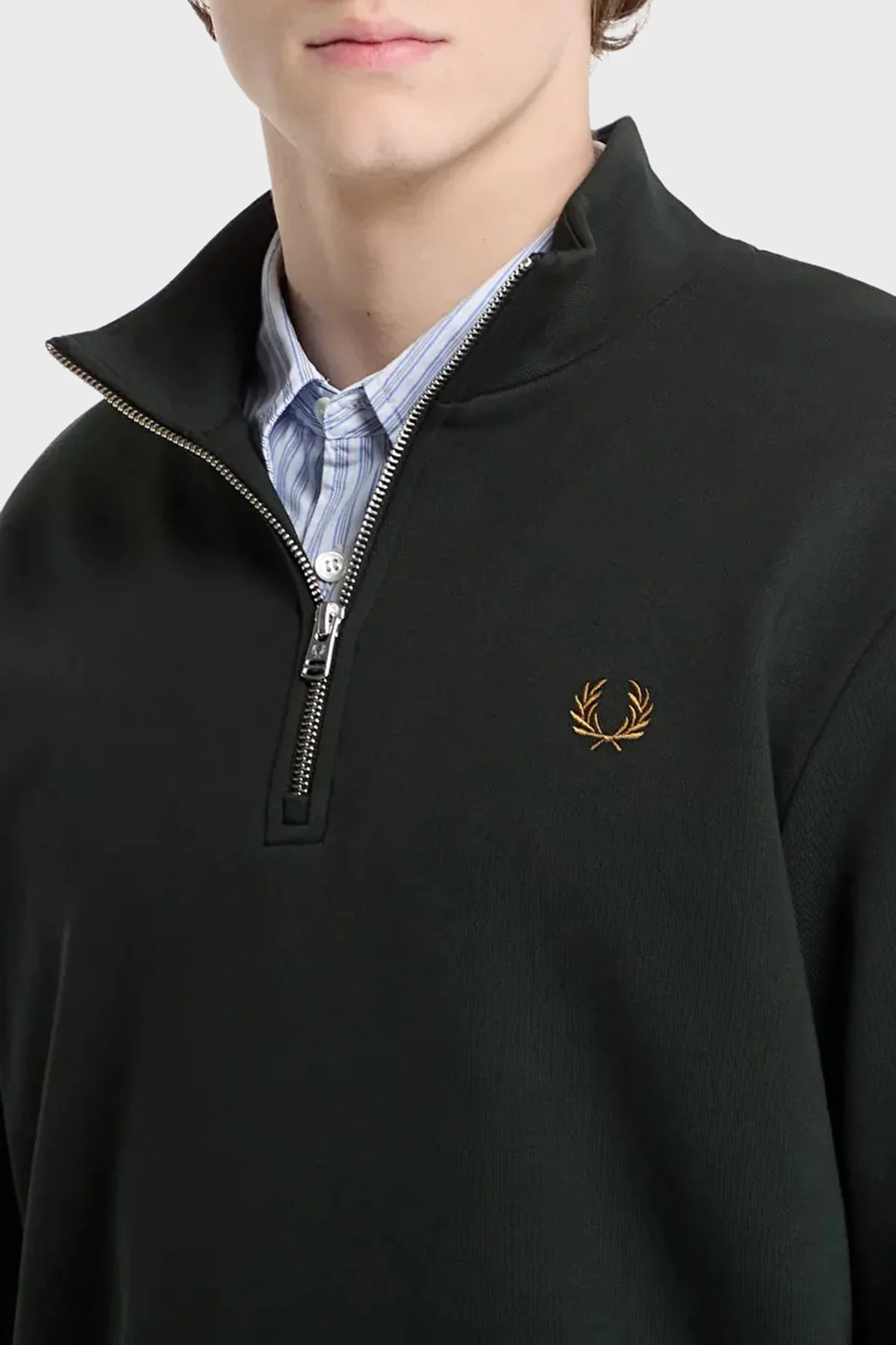 Fred Perry Erkek Sweat M3574 78C Koyu yeşil - 2