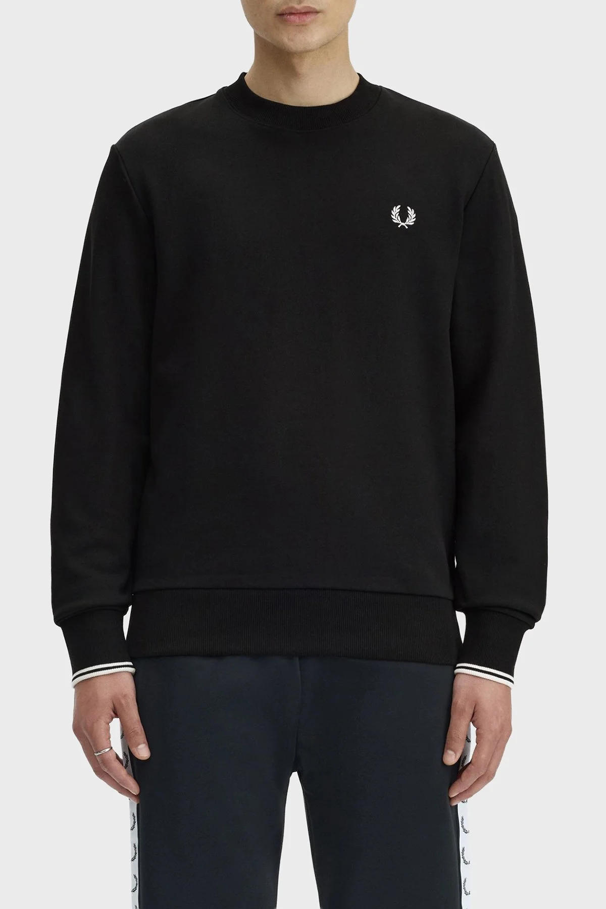 Fred Perry Erkek Sweat M7535 184 Siyah - 1