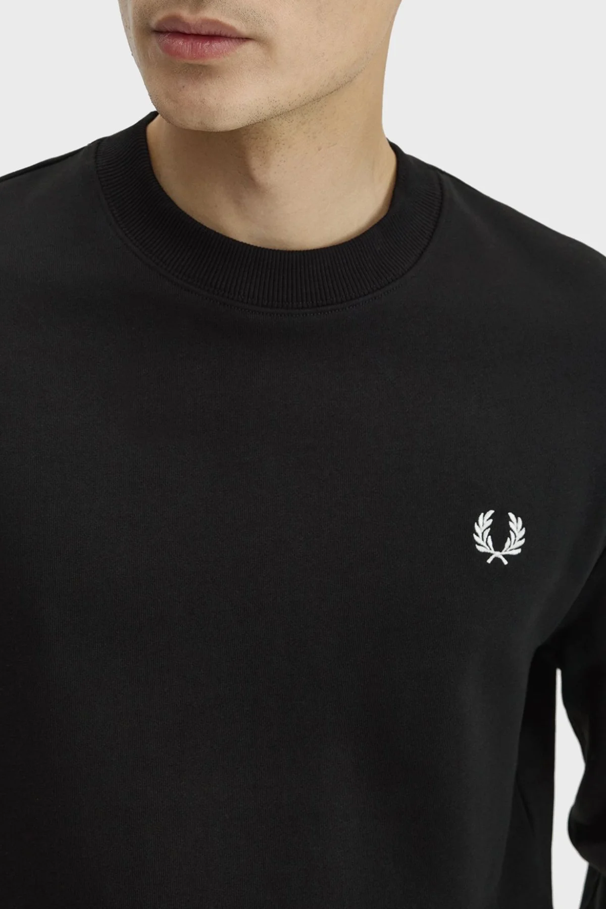 Fred Perry Erkek Sweat M7535 184 Siyah - 5