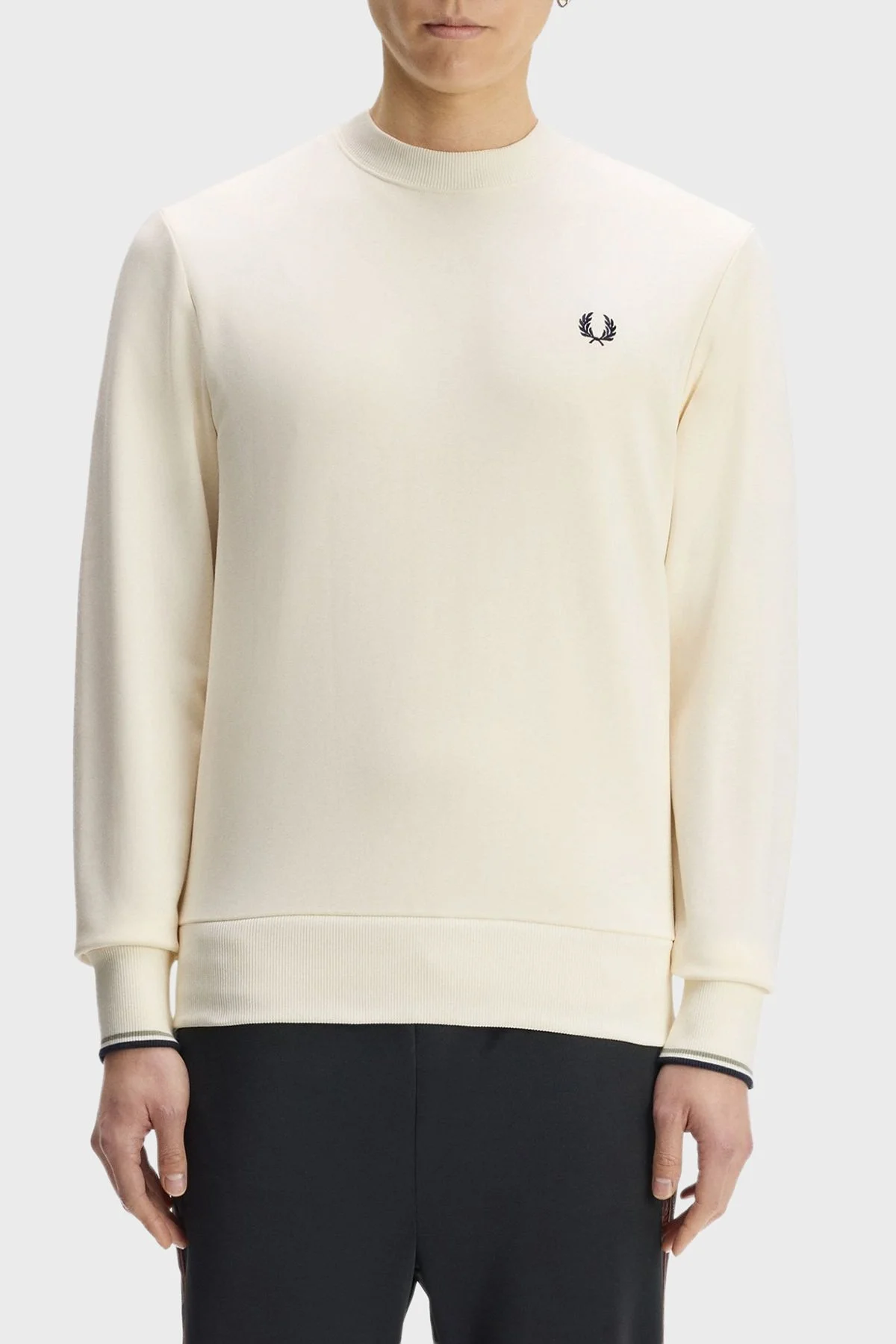 Fred Perry Erkek Sweat M7535 68C Ekru - 1