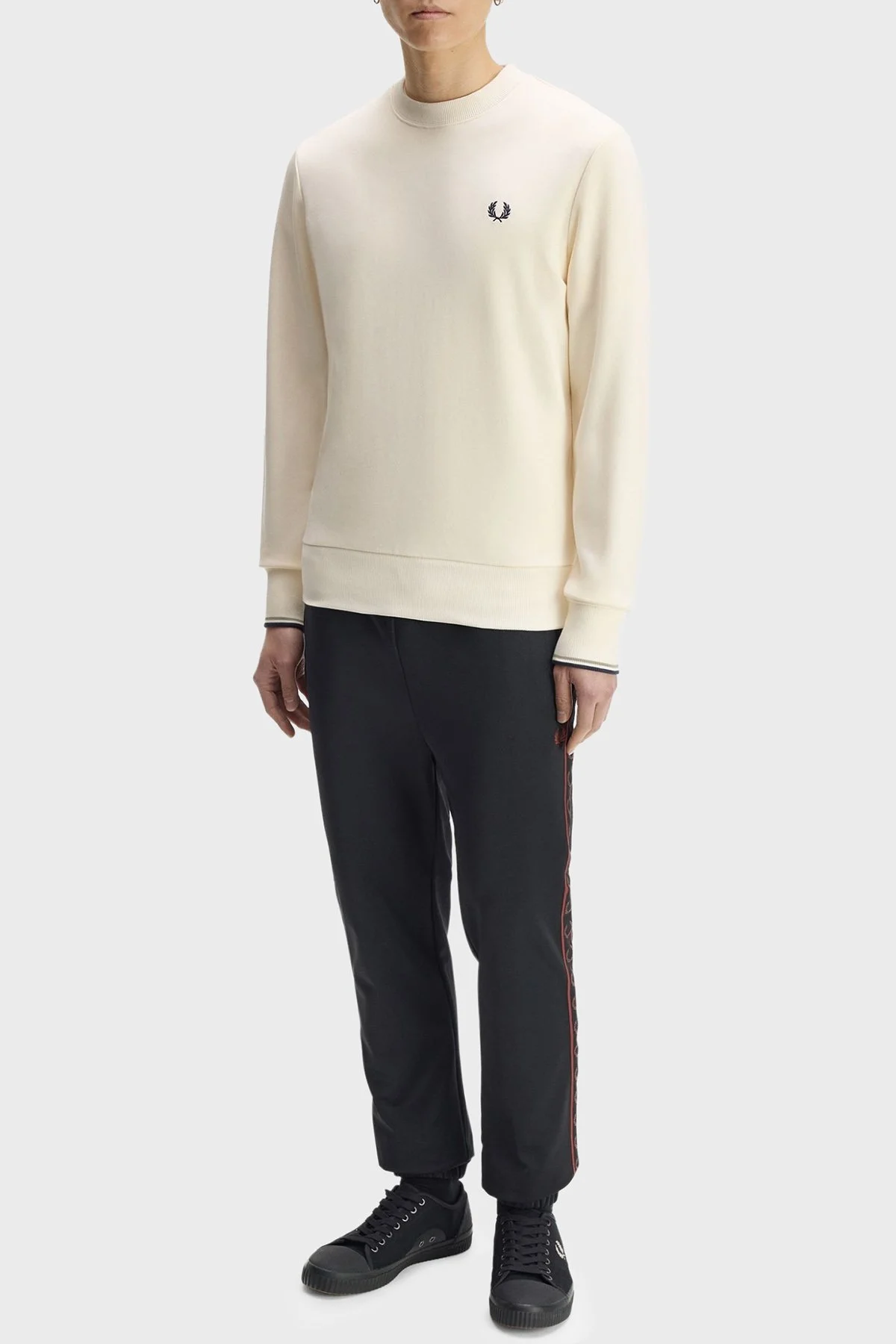 Fred Perry Erkek Sweat M7535 68C Ekru - 2