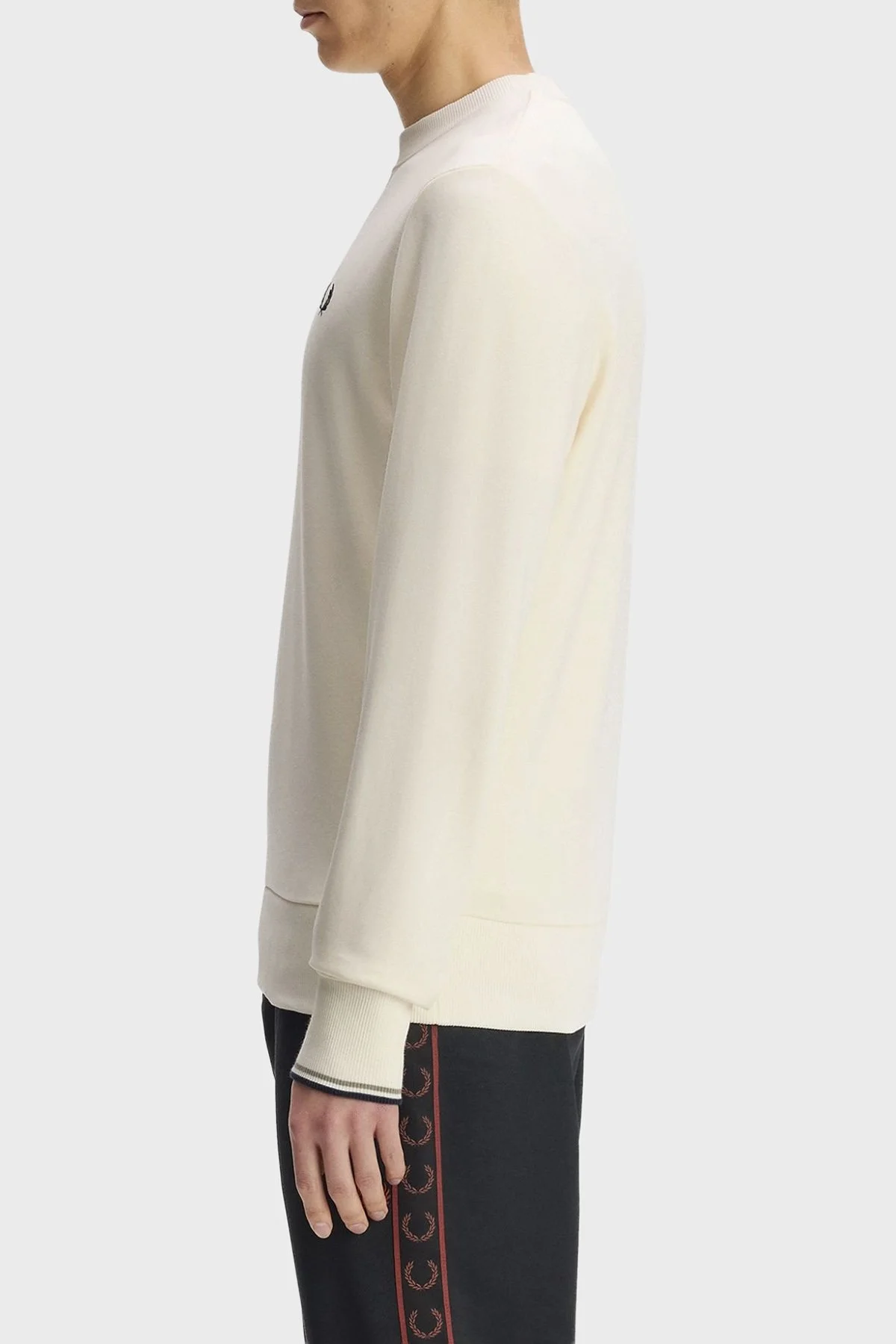 Fred Perry Erkek Sweat M7535 68C Ekru - 3