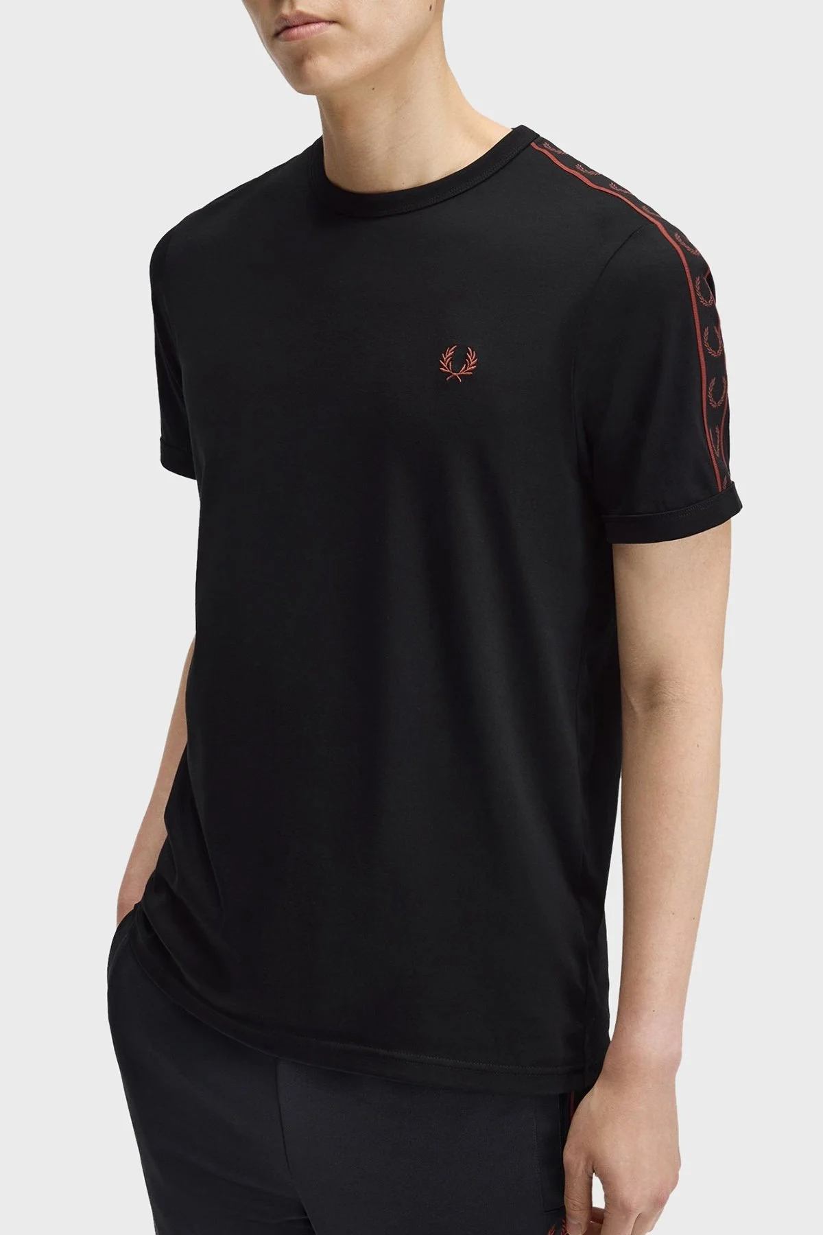 Fred Perry Erkek T Shirt M4613 50C Siyah - 3