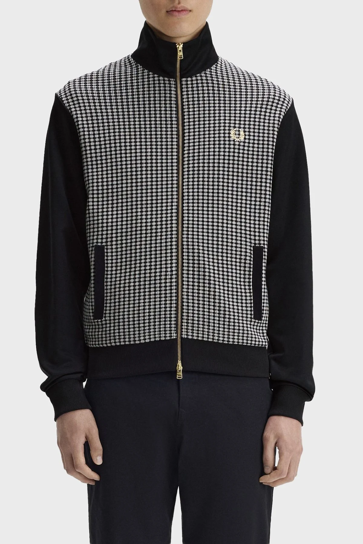 Fred Perry Jakarlı Regular Fit Dik Yaka Erkek Mont J2303 102 SİYAH - 2