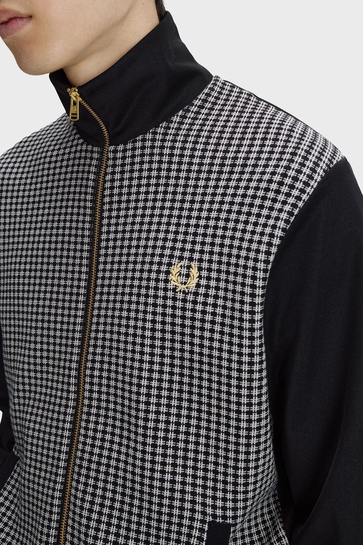 Fred Perry Jakarlı Regular Fit Dik Yaka Erkek Mont J2303 102 SİYAH - 4