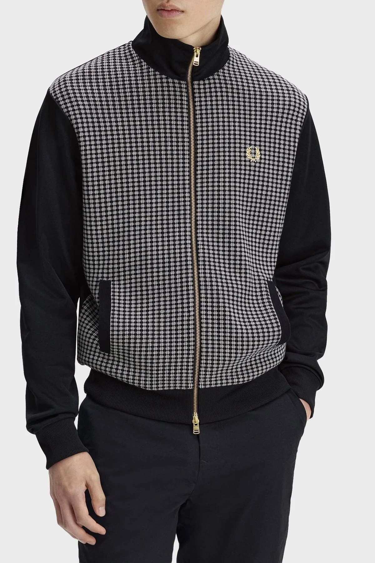 Fred Perry Jakarlı Regular Fit Dik Yaka Erkek Mont J2303 102 SİYAH - 5