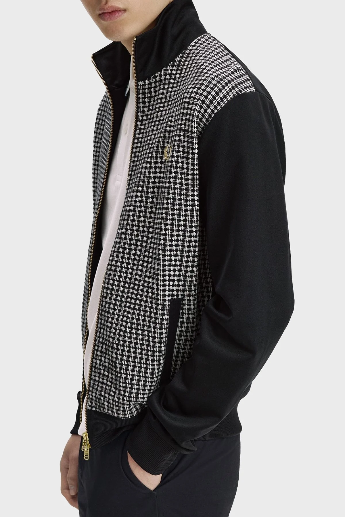 Fred Perry Jakarlı Regular Fit Dik Yaka Erkek Mont J2303 102 SİYAH - 6
