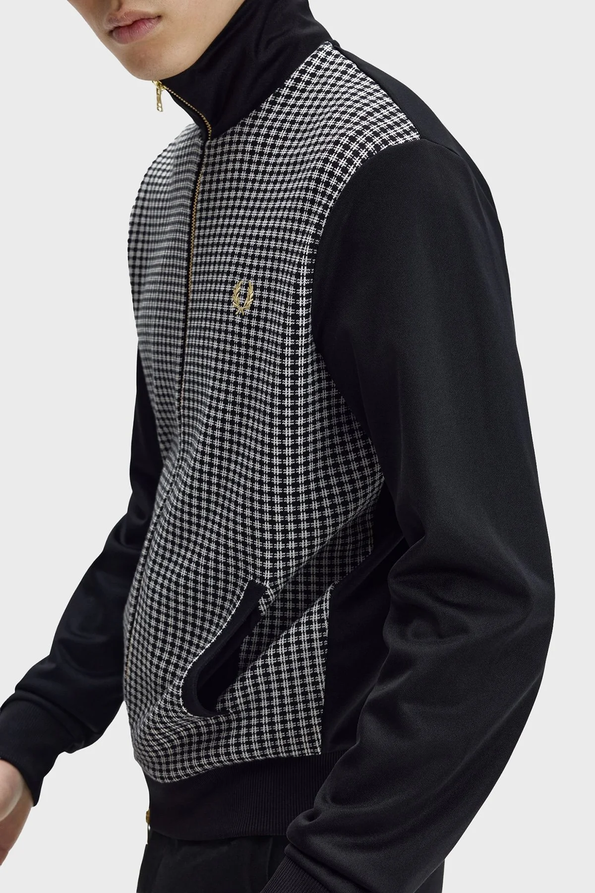 Fred Perry Jakarlı Regular Fit Dik Yaka Erkek Mont J2303 102 SİYAH - 7