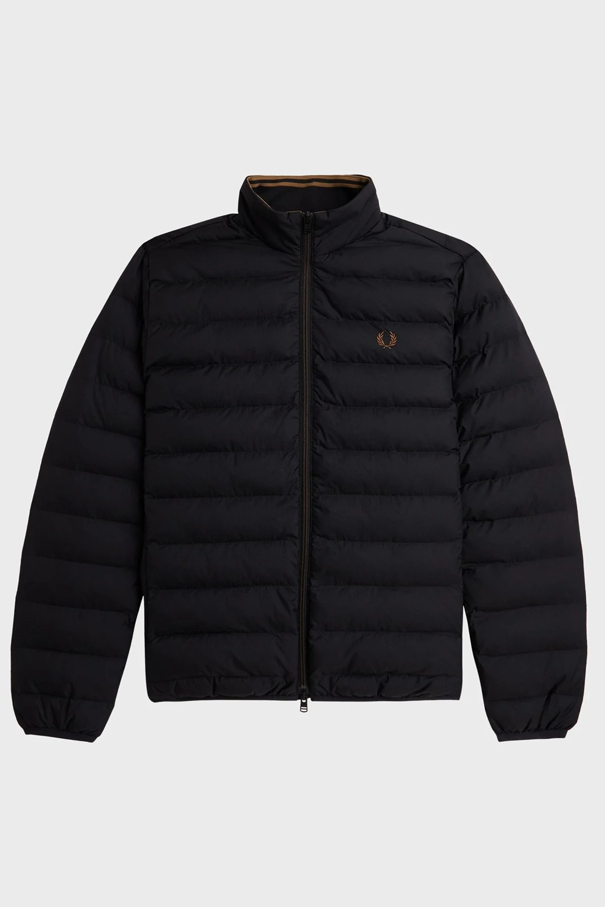 Fred Perry Kapitoneli Regular Fit Dik Yaka Fermuarlı Unisex Ceket J4564 102 SİYAH - 7