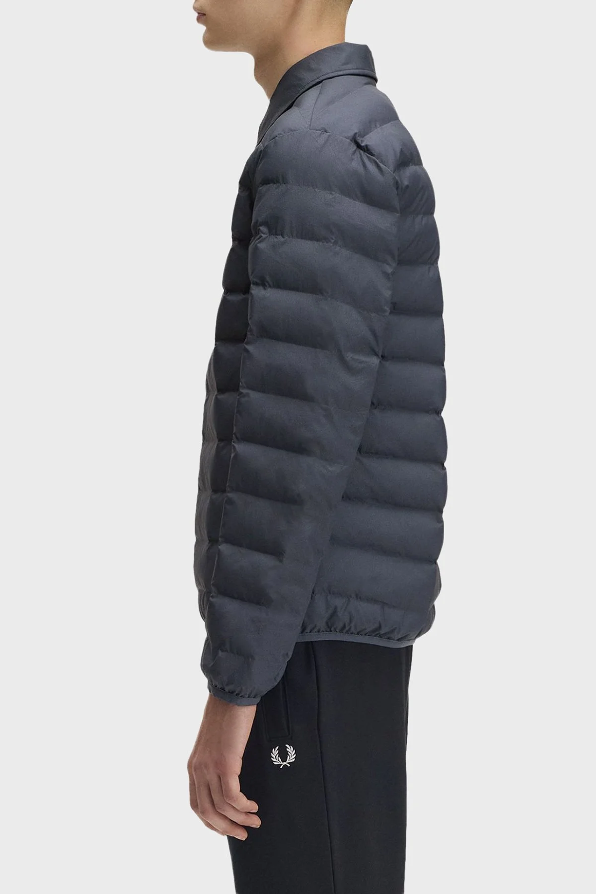 Fred Perry Kapitoneli Regular Fit Klasik Yaka Fermuarlı Unisex Ceket J1301 738 KOYU MAVİ - 4