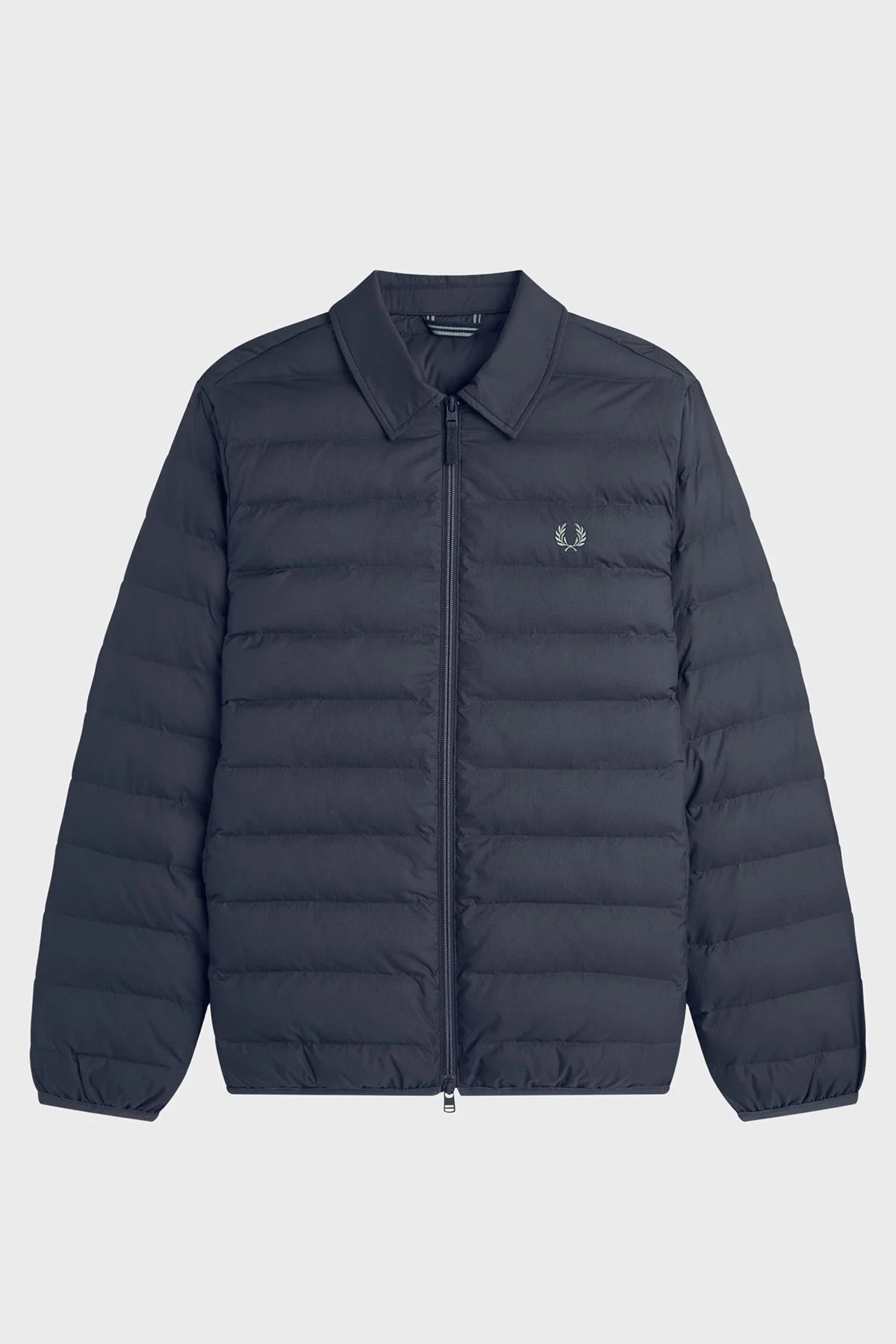 Fred Perry Kapitoneli Regular Fit Klasik Yaka Fermuarlı Unisex Ceket J1301 738 KOYU MAVİ - 6