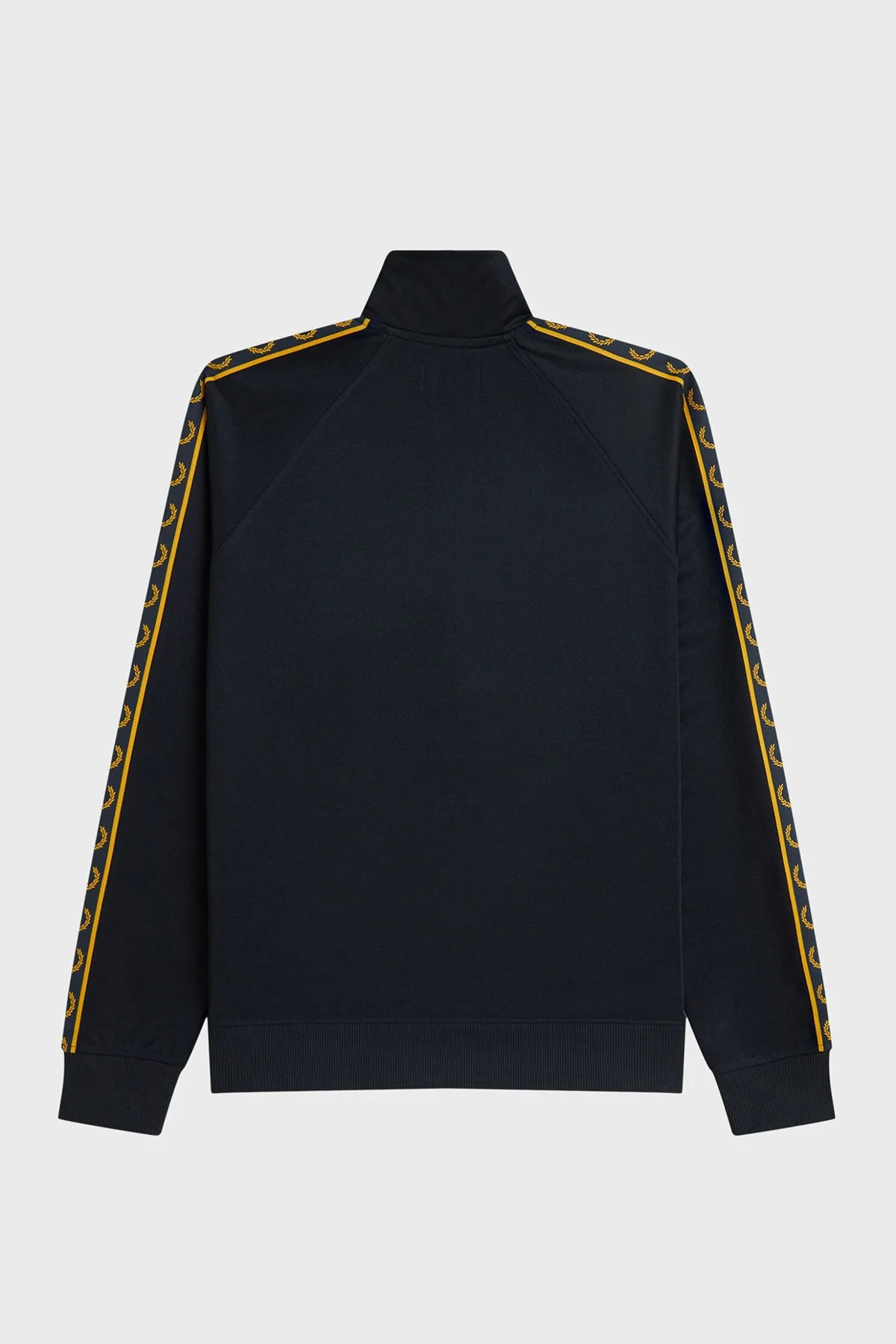 Fred Perry Kontrast Şeritli Logolu Dik Yaka Fermuarlı Erkek Sweat J5557 248 Lacivert - 7