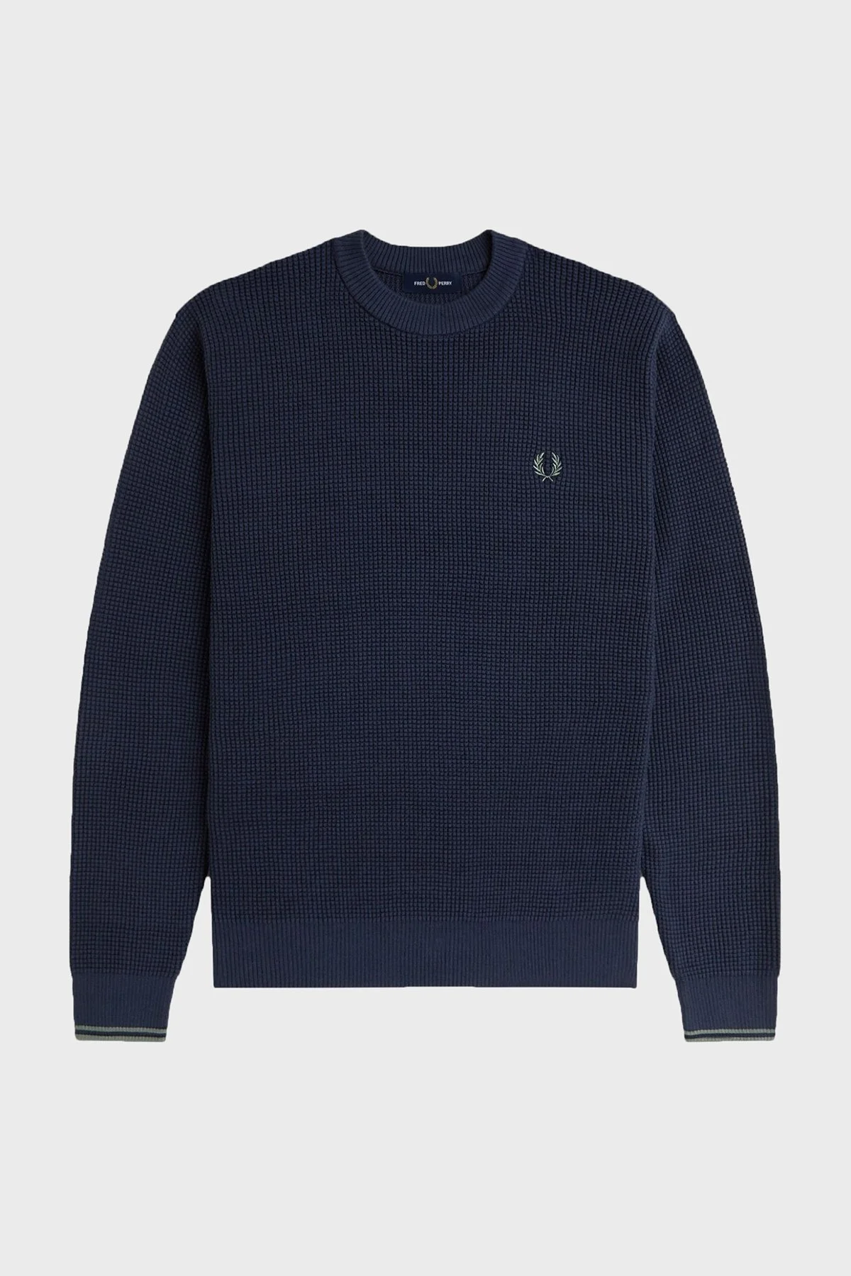 Fred Perry Logolu % 100 Pamuk Regular Fit Bisiklet Yaka Erkek Sweat K6507 738 LACİVERT - 6