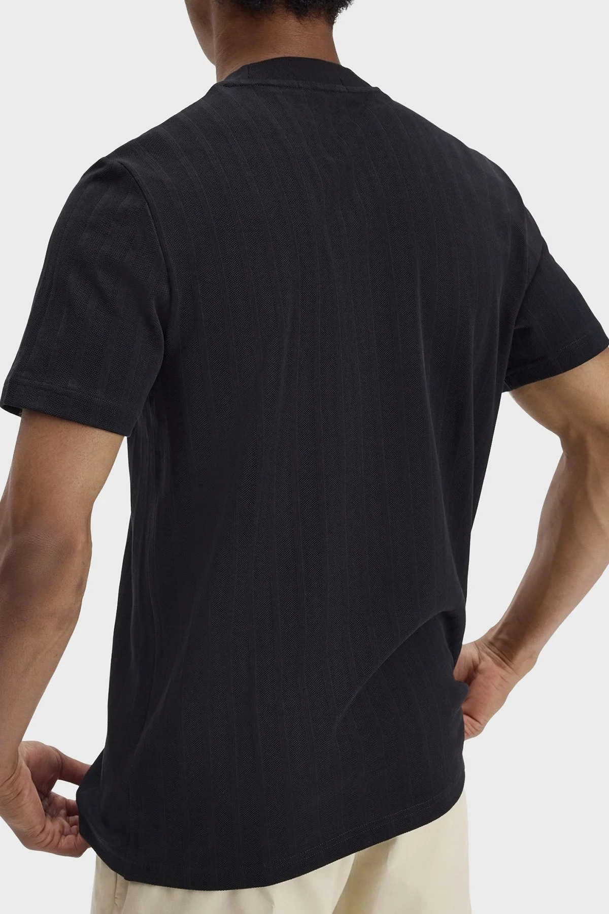 Fred Perry Logolu % 100 Pamuk Regular Fit Bisiklet Yaka Erkek T Shirt M2392 102 SİYAH - 2