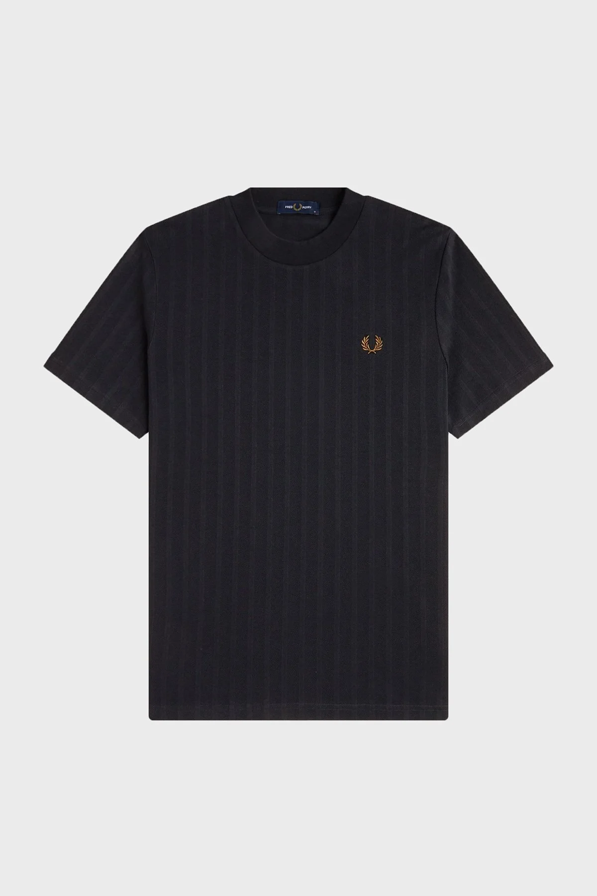Fred Perry Logolu % 100 Pamuk Regular Fit Bisiklet Yaka Erkek T Shirt M2392 102 SİYAH - 6