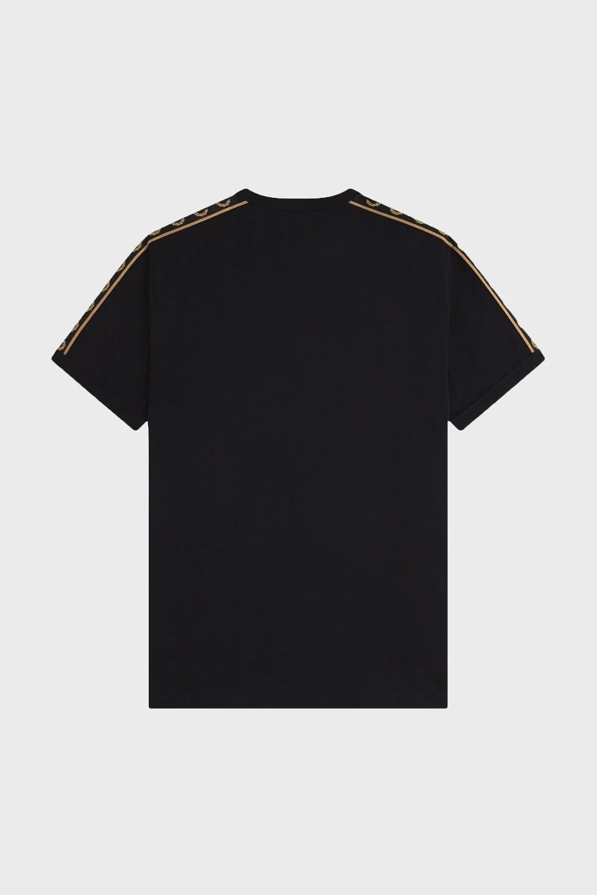 Fred Perry Logolu % 100 Pamuk Regular Fit Bisiklet Yaka Erkek T Shirt M4613 S77 SİYAH - 6