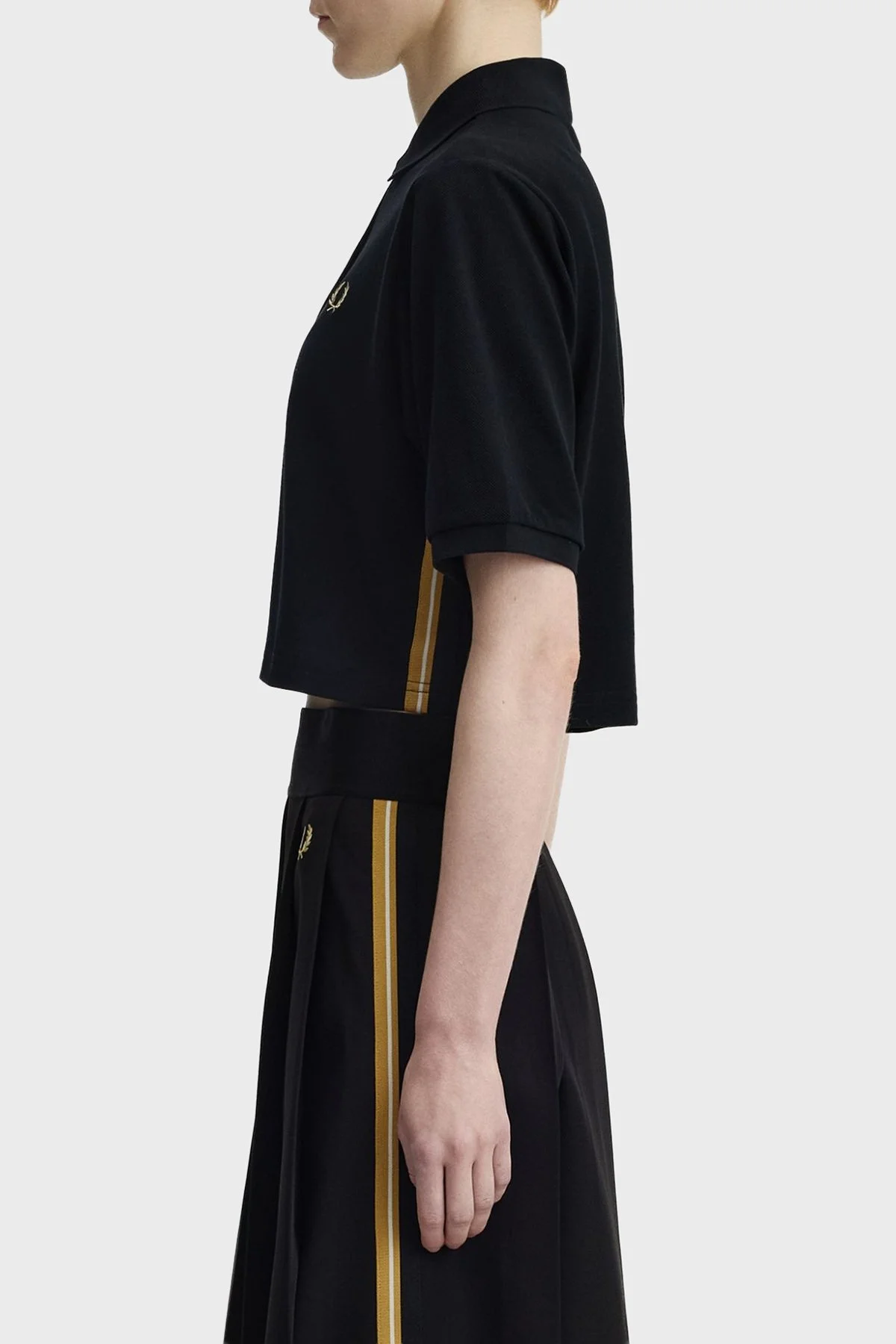 Fred Perry Logolu % 100 Pamuk Regular Fit Düğmeli Bayan Polo G2170 90A SİYAH - 3