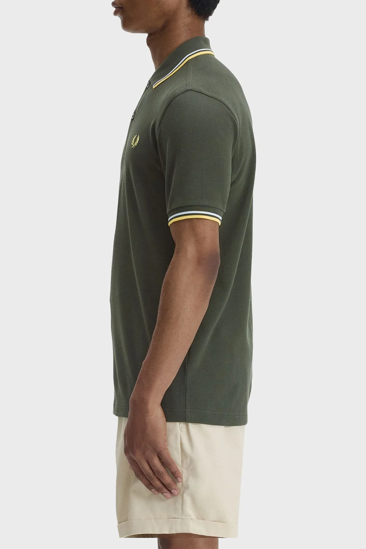 Fred Perry Logolu % 100 Pamuk Regular Fit Düğmeli Erkek Polo M3600 05B HAKİ - 2