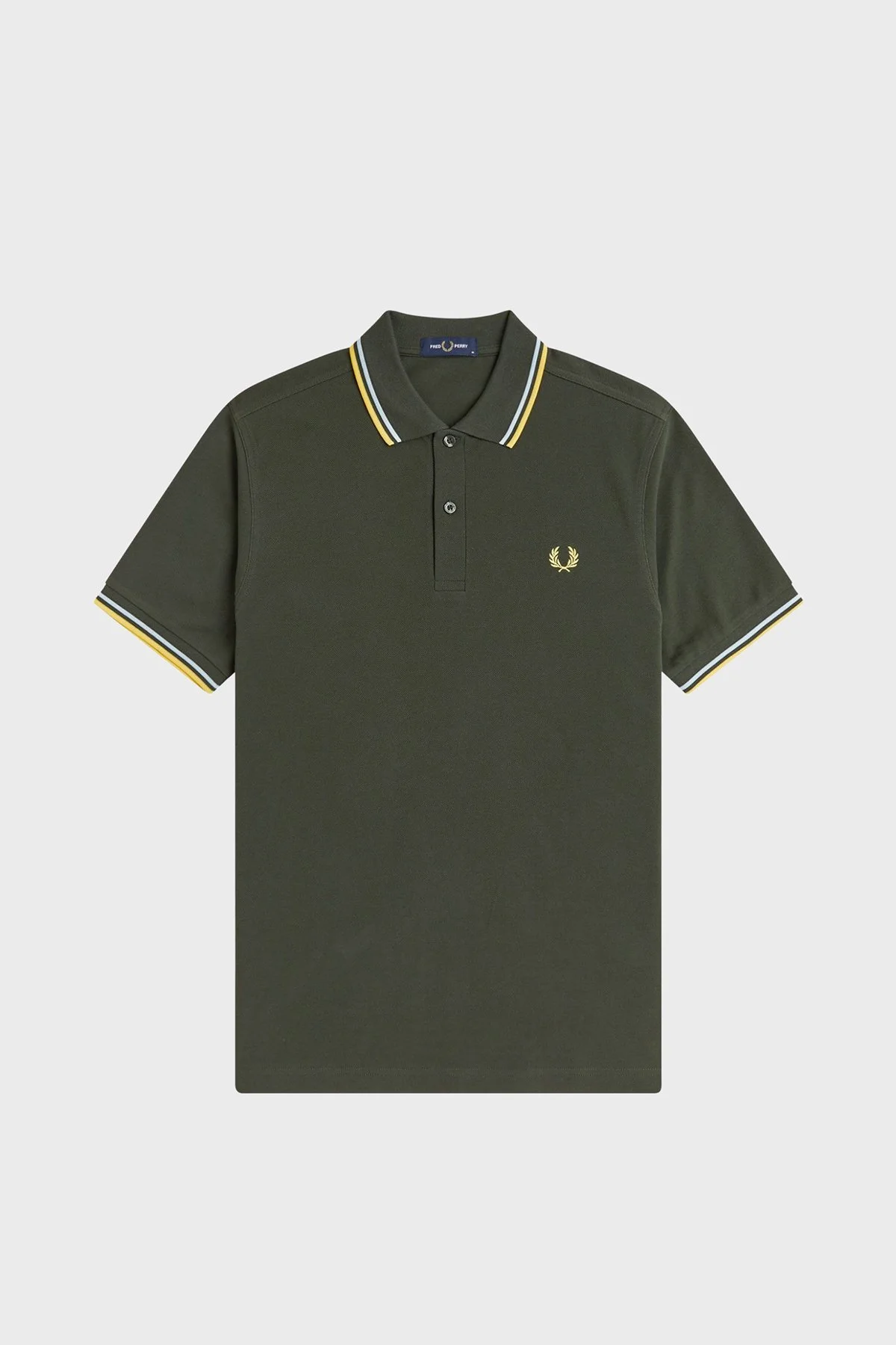 Fred Perry Logolu % 100 Pamuk Regular Fit Düğmeli Erkek Polo M3600 05B HAKİ - 6