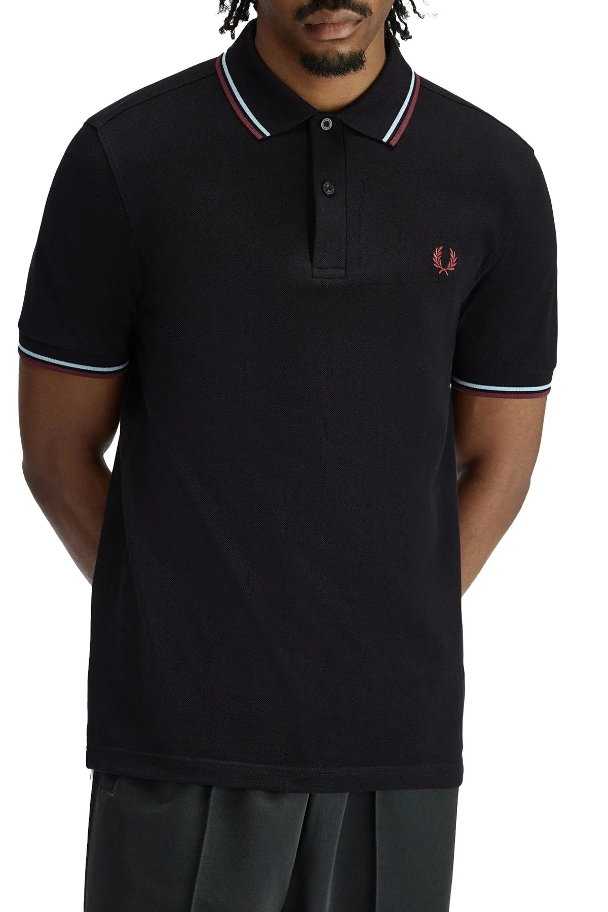 Fred Perry Logolu % 100 Pamuk Regular Fit Düğmeli Erkek Polo M3600P 10B LACİVERT - 3