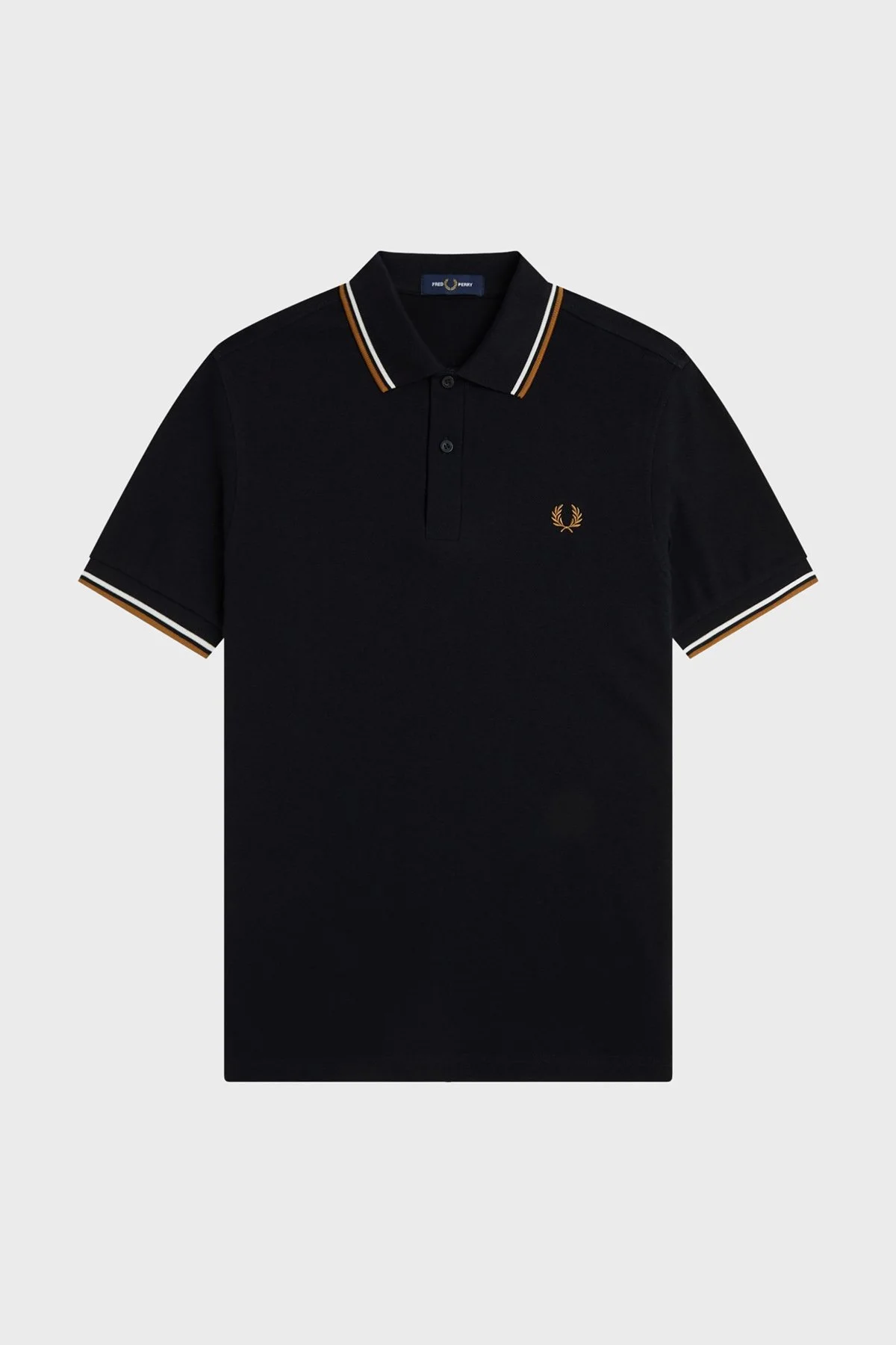 Fred Perry Logolu % 100 Pamuk Regular Fit Düğmeli Erkek Polo M3600P P69 SİYAH - 6