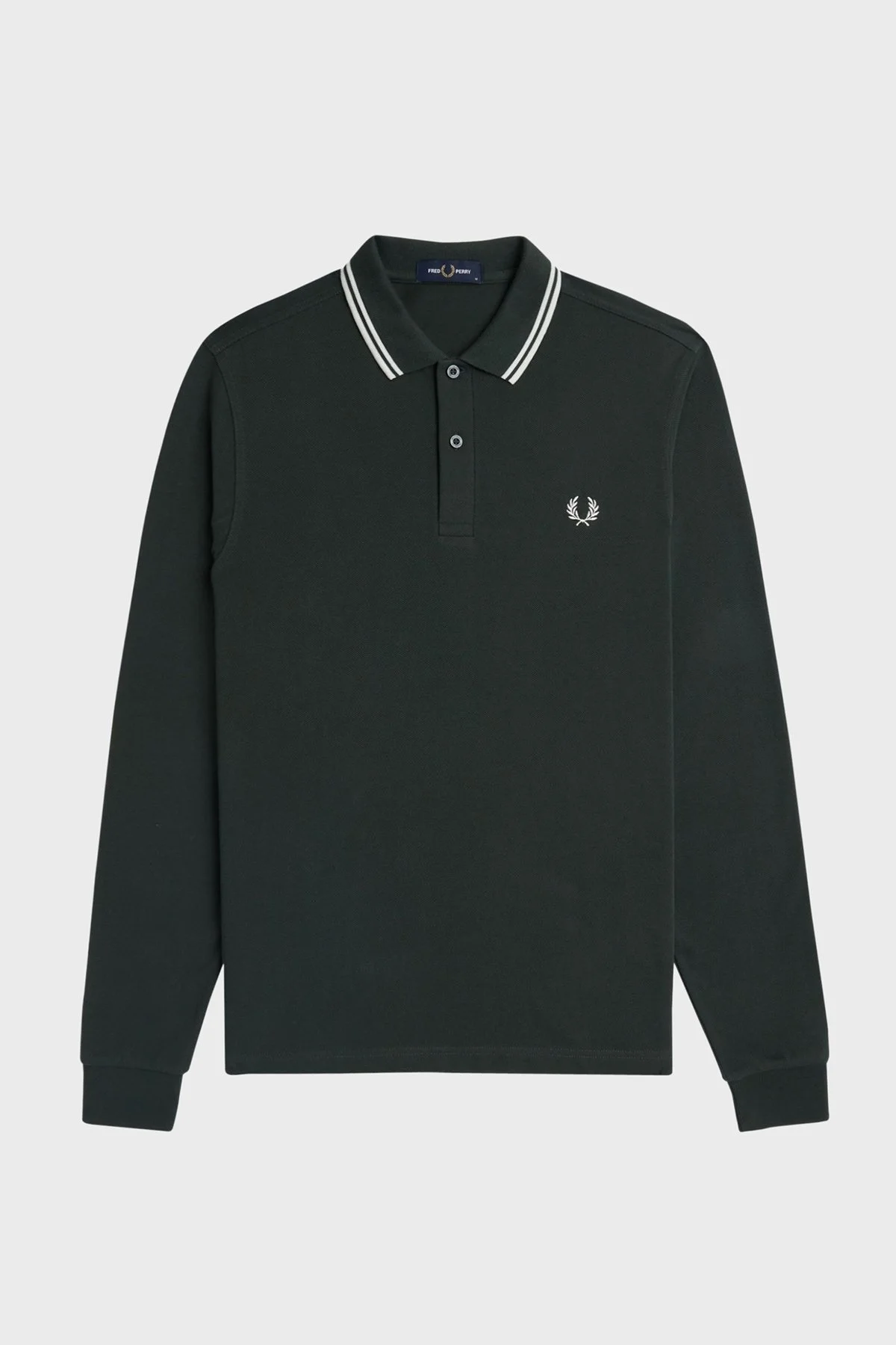 Fred Perry Logolu % 100 Pamuk Regular Fit Düğmeli Erkek Polo Yaka Sweat M3636 T50 HAKİ - 1