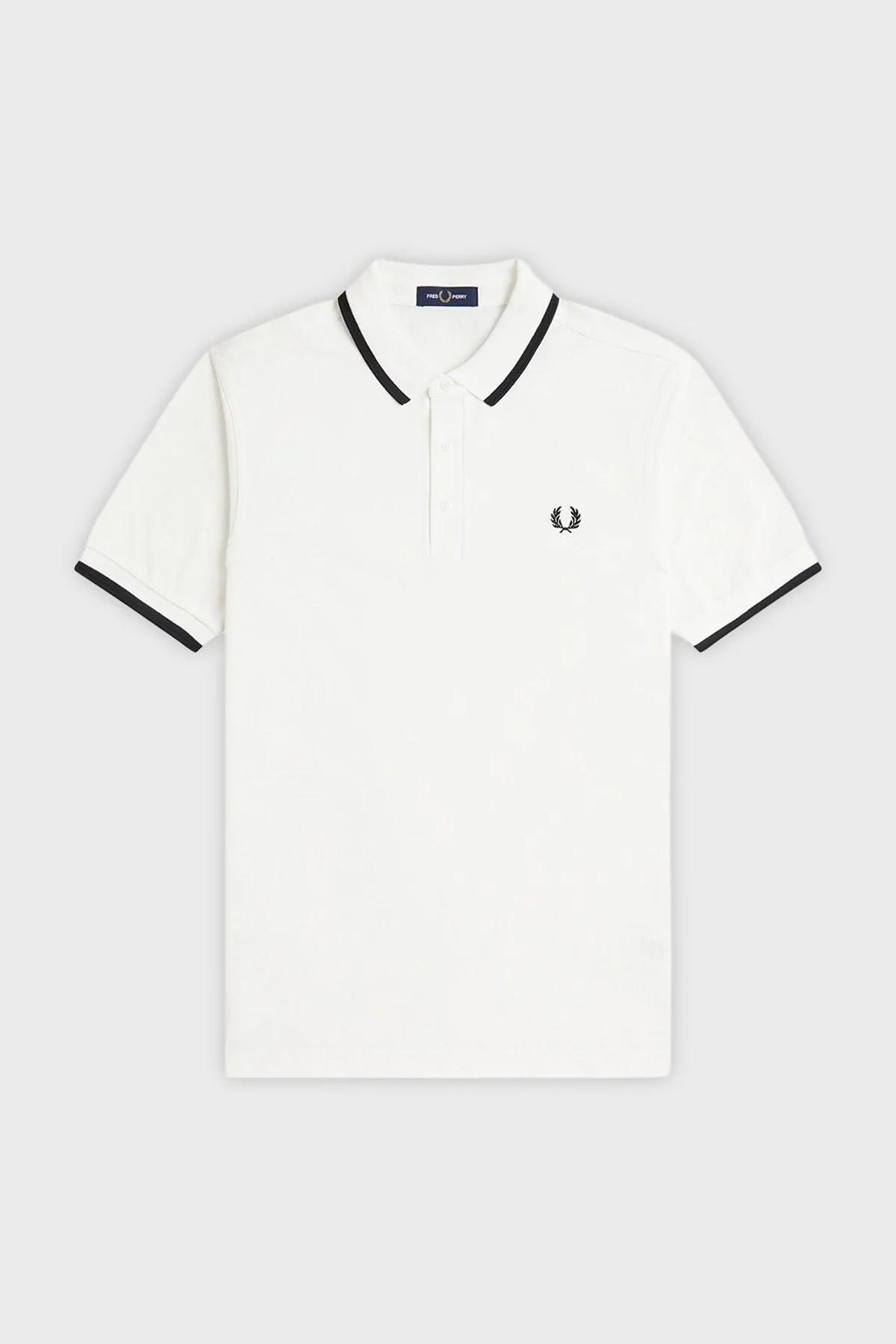 Fred Perry Logolu % 100 Pamuk Regular Fit Düğmeli Polo Erkek T Shirt M2326 129 BEYAZ - 3