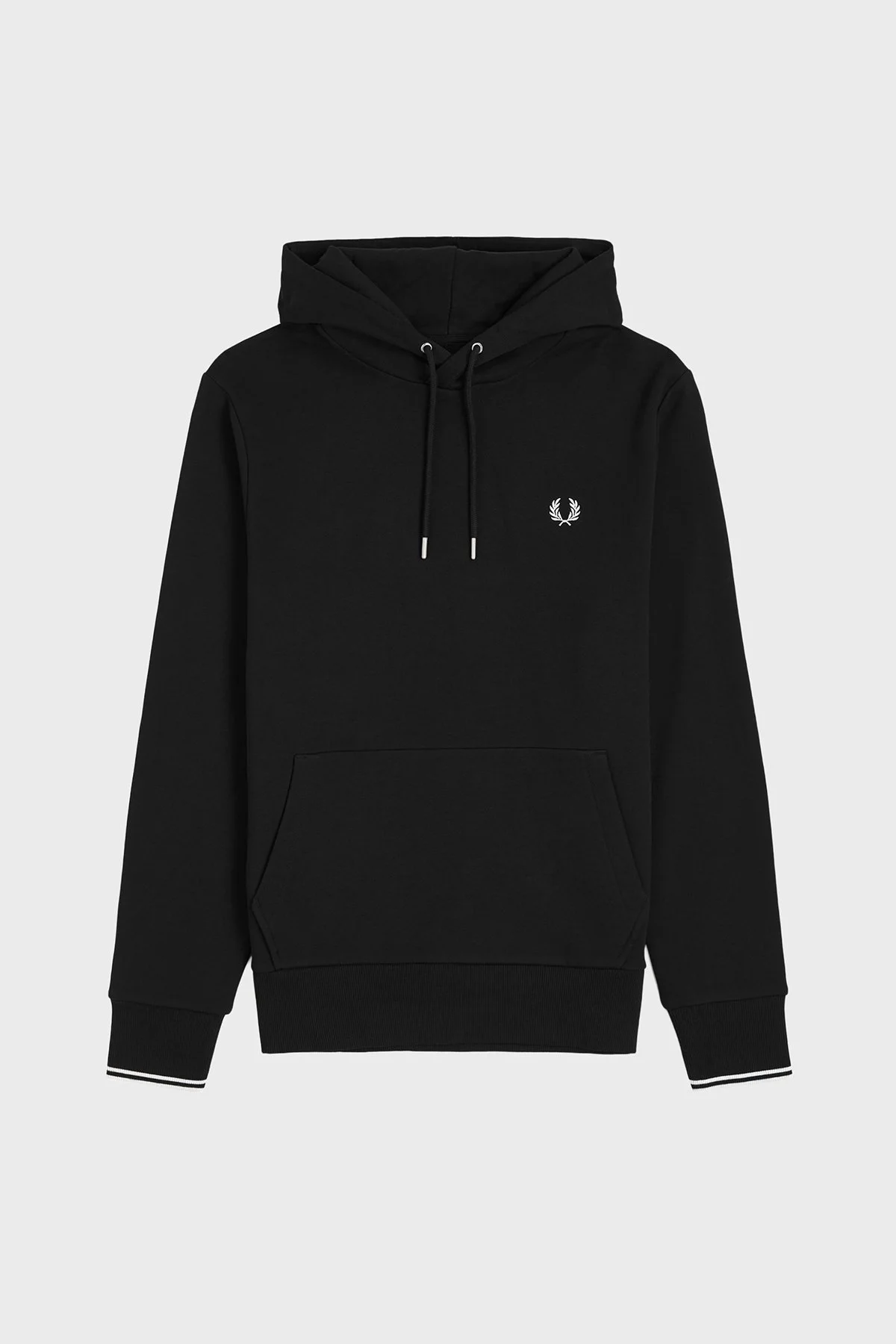 Fred Perry Logolu % 100 Pamuk Regular Fit Kapüşonlu Erkek Sweat M2643 102 SİYAH - 6