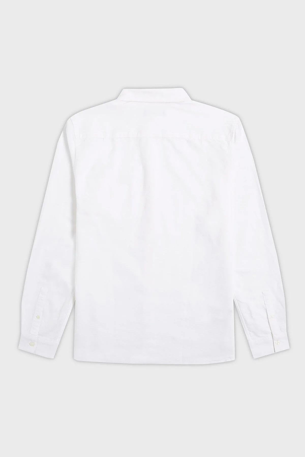 Fred Perry Logolu % 100 Pamuk Regular Fit Tek Cepli Düğmeli Yaka Erkek Gömlek M5516 100 BEYAZ - 6