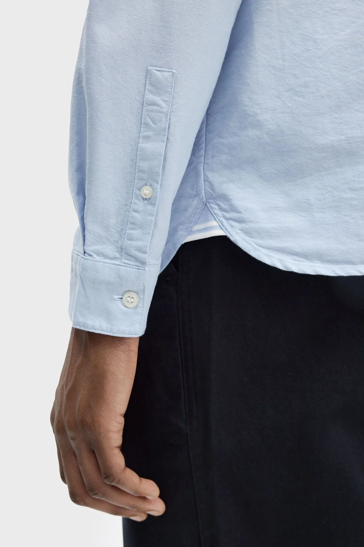 Fred Perry Logolu % 100 Pamuk Regular Fit Tek Cepli Düğmeli Yaka Erkek Gömlek M5516 146 AÇIK MAVİ - 12