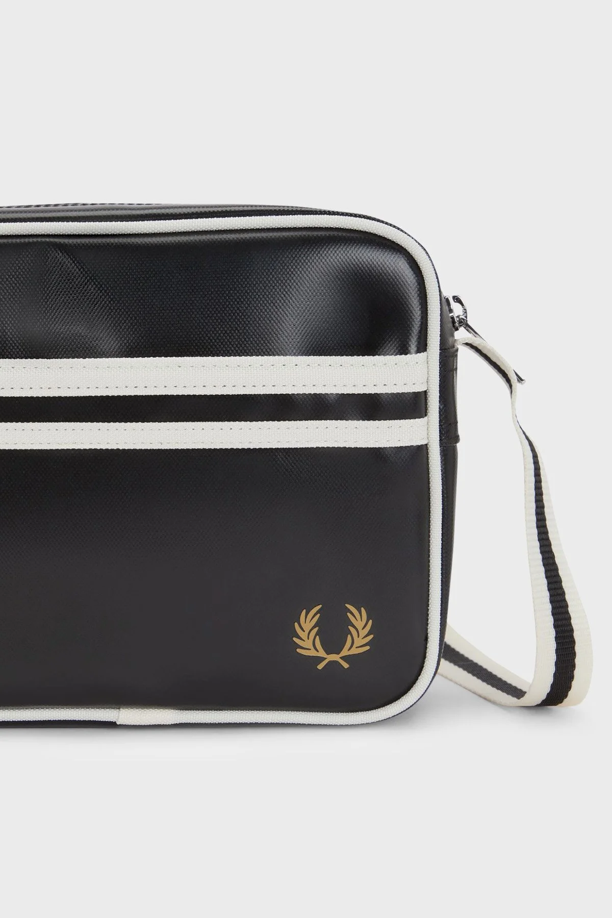 Fred Perry Logolu Ayarlanabilir Askılı Unisex Çanta L2168 D57 Siyah-ekru - 5
