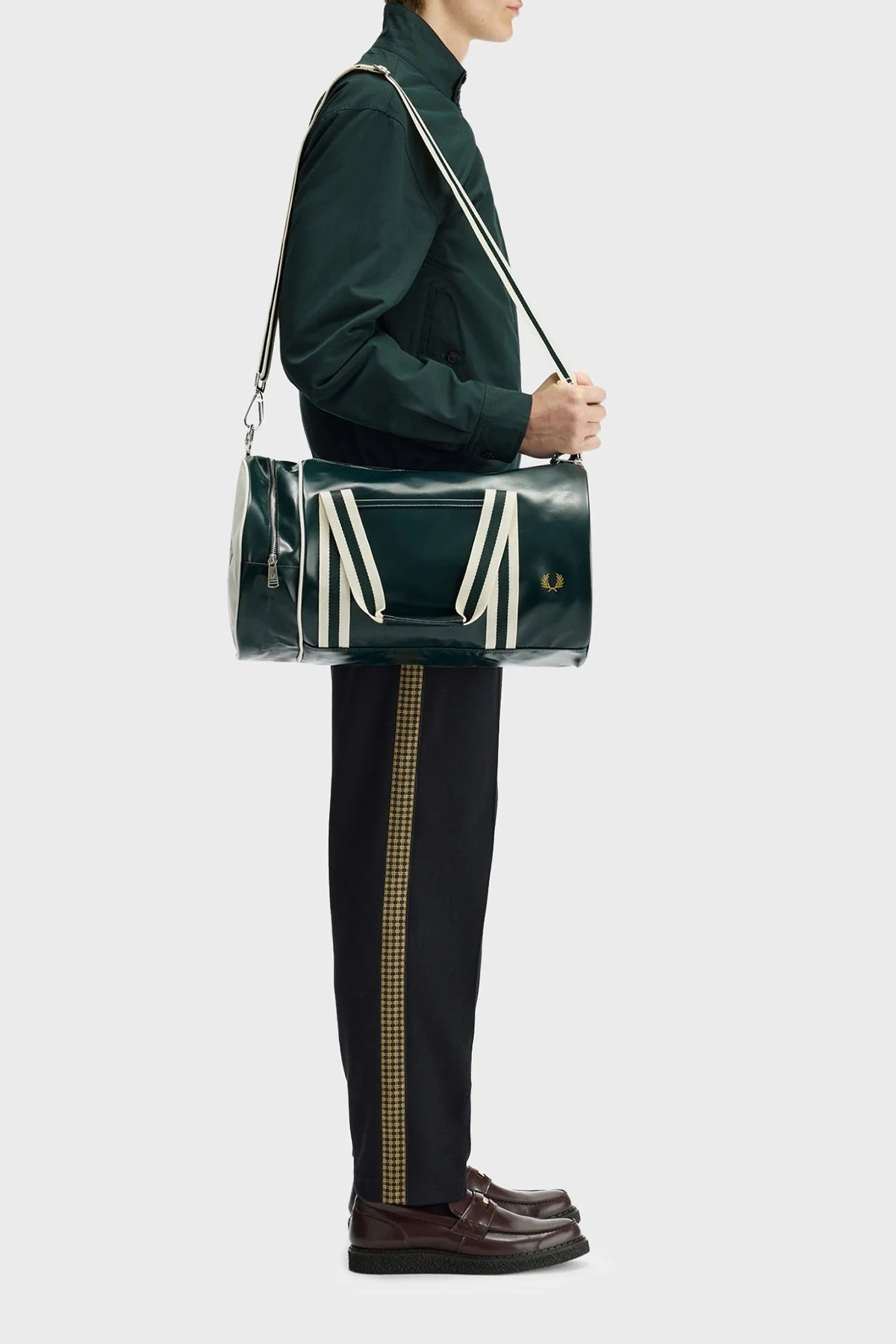 Fred Perry Logolu Çıkarılabilir Askılı Spor-Seyahat Unisex Çanta L7255 81A HAKİ - 2