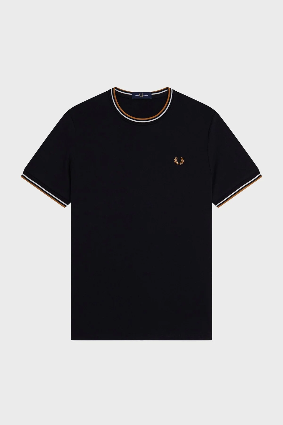 Fred Perry Logolu Pamuklu Regular Fit Bisiklet Yaka Erkek T Shirt M1588V P69 SİYAH - 4