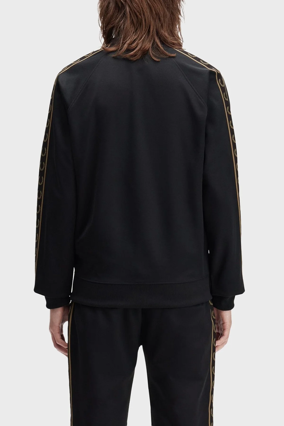 Fred Perry Logolu Pamuklu Regular Fit Dik Yaka Erkek Sweat J5557 S77 SİYAH - 2