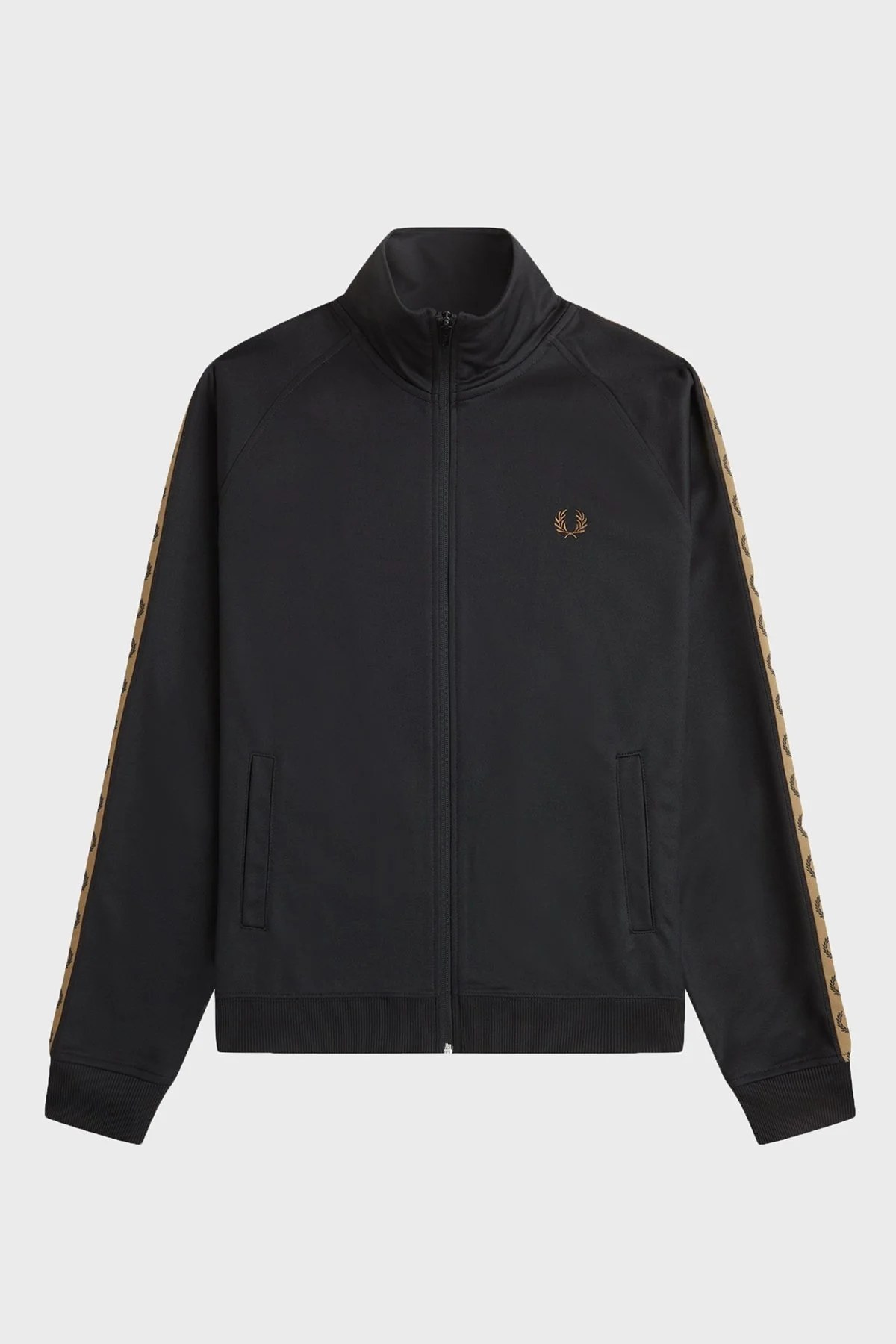 Fred Perry Logolu Pamuklu Regular Fit Dik Yaka Erkek Sweat J5557 S77 SİYAH - 7