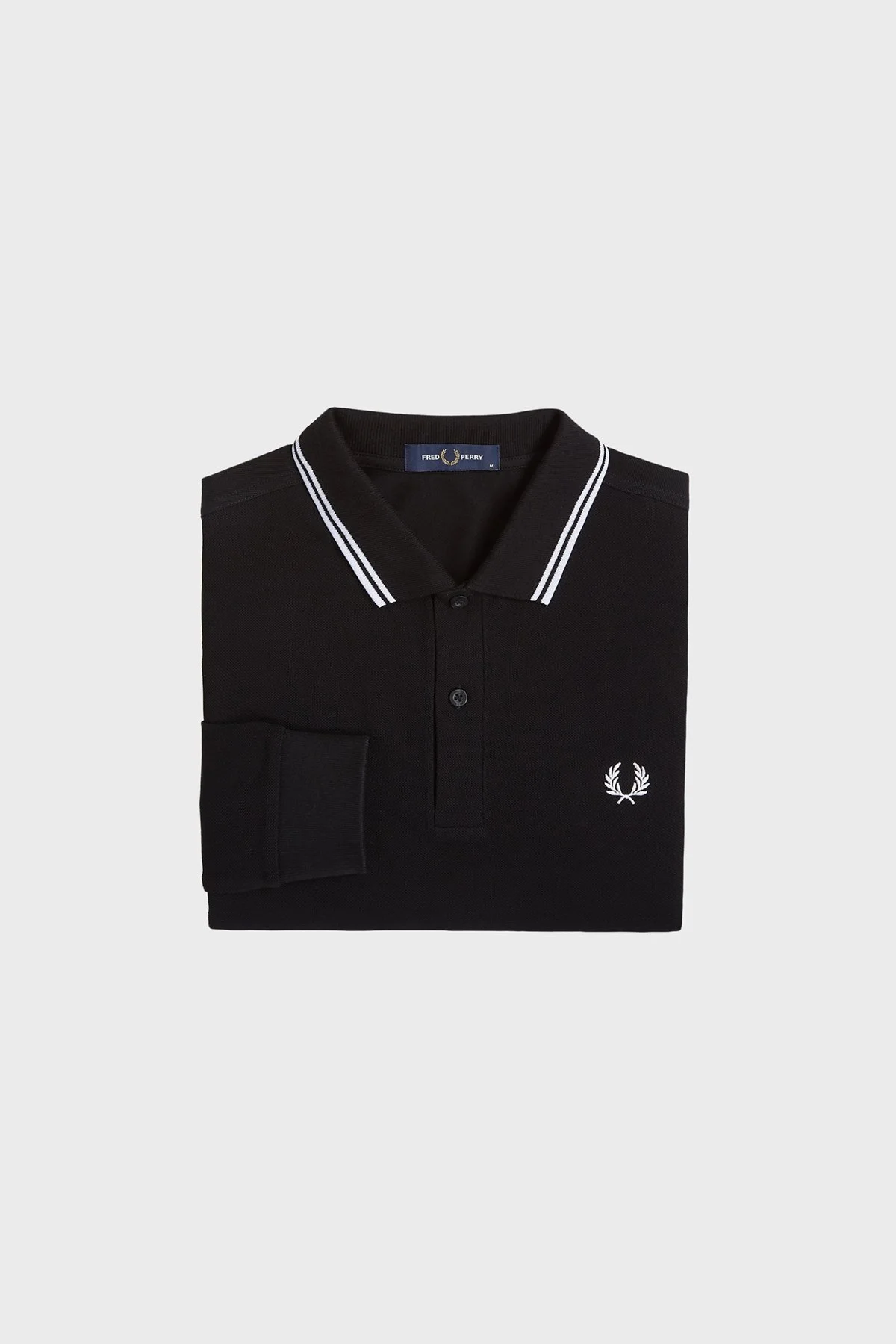 Fred Perry Logolu Pamuklu Regular Fit Düğmeli Erkek Polo Yaka Sweat M3636 350 SİYAH - 5