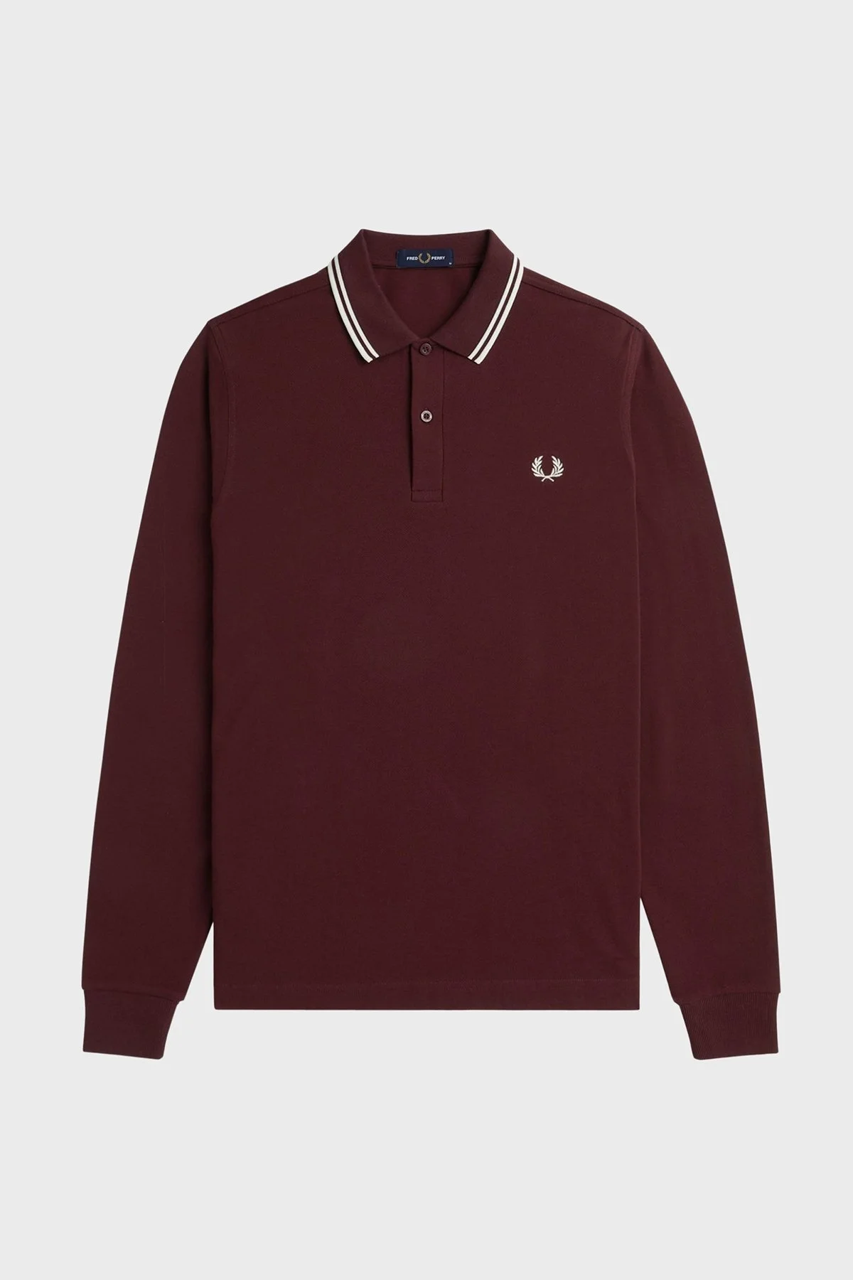 Fred Perry Logolu Pamuklu Regular Fit Düğmeli Erkek Polo Yaka Sweat M3636 597 BORDO - 1