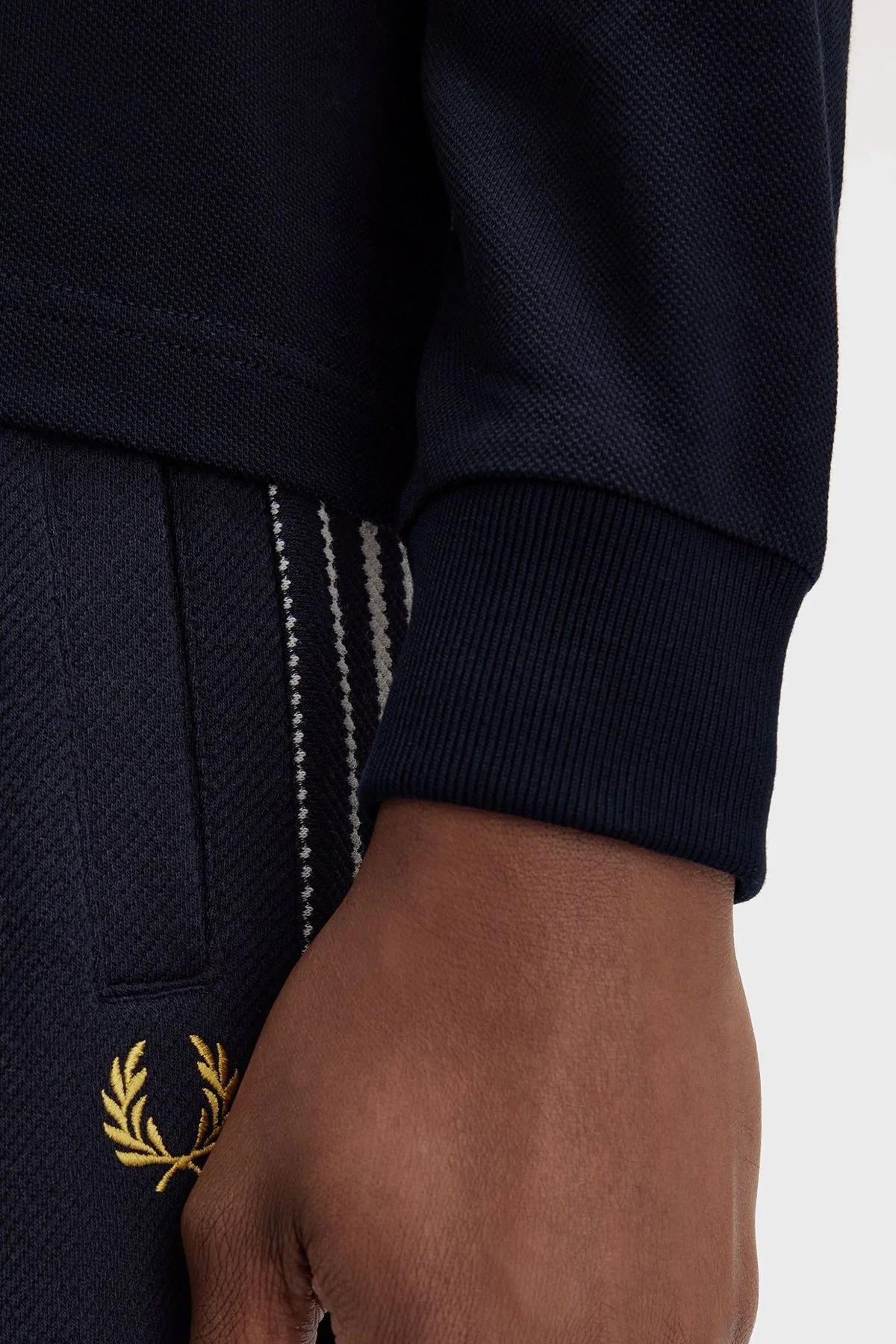 Fred Perry Logolu Pamuklu Regular Fit Düğmeli Erkek Polo Yaka Sweat M3636 W53 SİYAH - 5