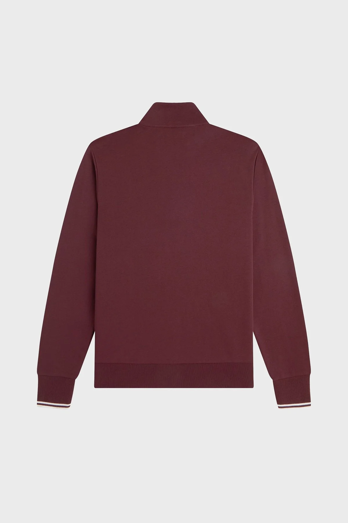 Fred Perry Logolu Pamuklu Yarım Fermuarlı Erkek Sweat M3574 64A Bordo - 7