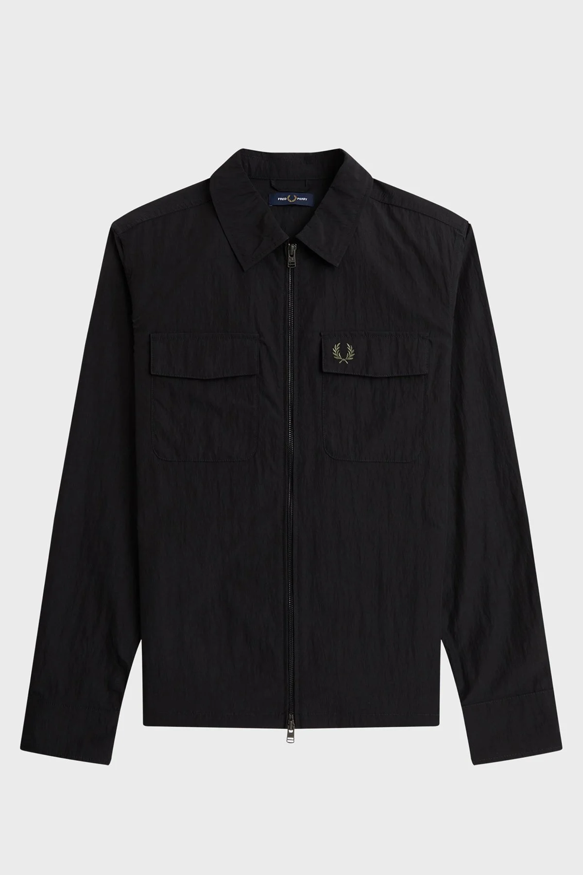 Fred Perry Logolu Regular Fit Gömlek Yaka Erkek Ceket M5684 236 SİYAH - 7