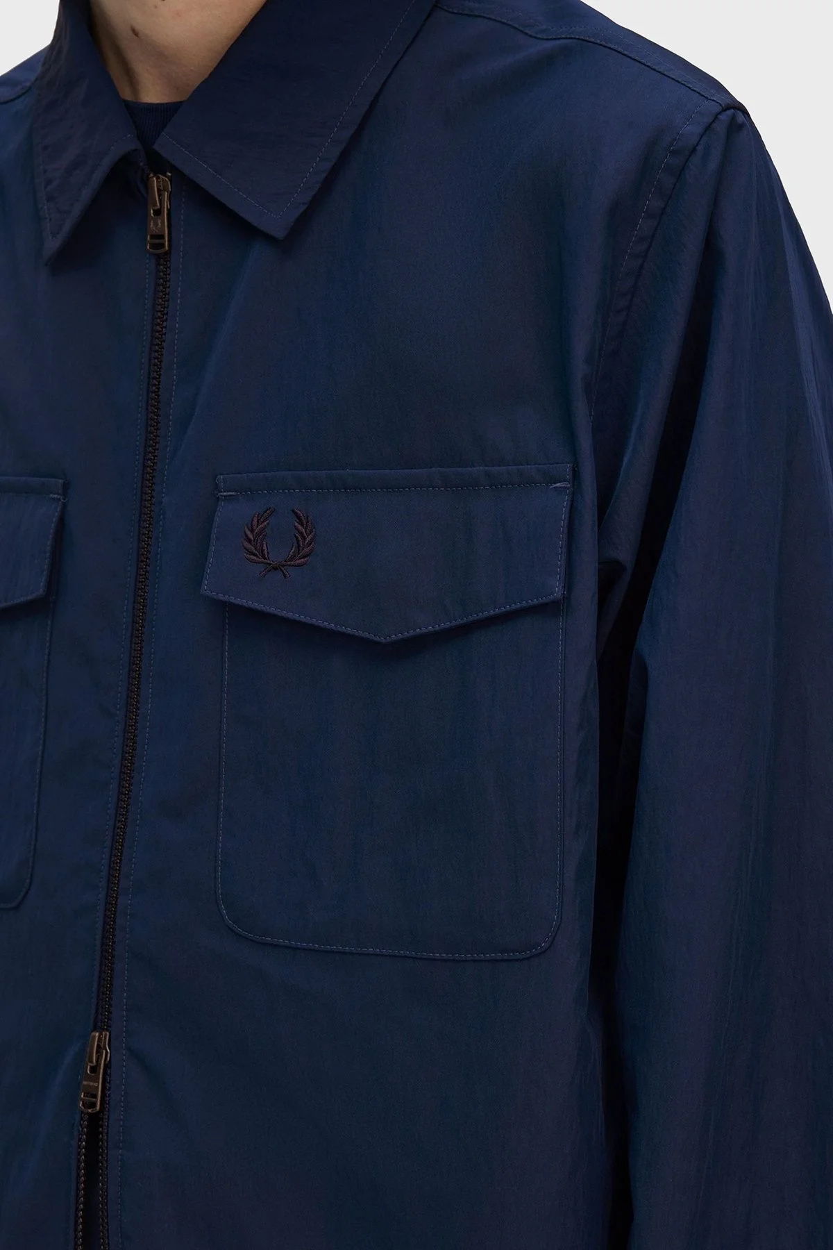 Fred Perry Logolu Regular Fit Gömlek Yaka Erkek Ceket M5684 311 LACİVERT - 13