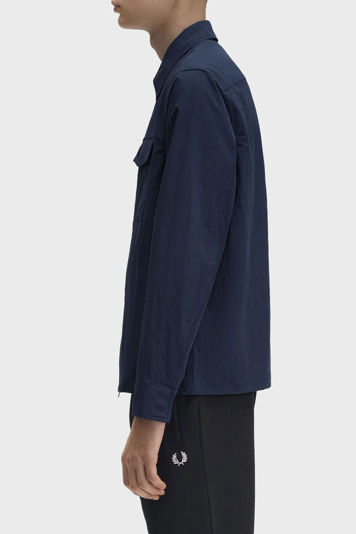 Fred Perry Logolu Regular Fit Gömlek Yaka Erkek Ceket M5684 738 KOYU MAVİ - 2