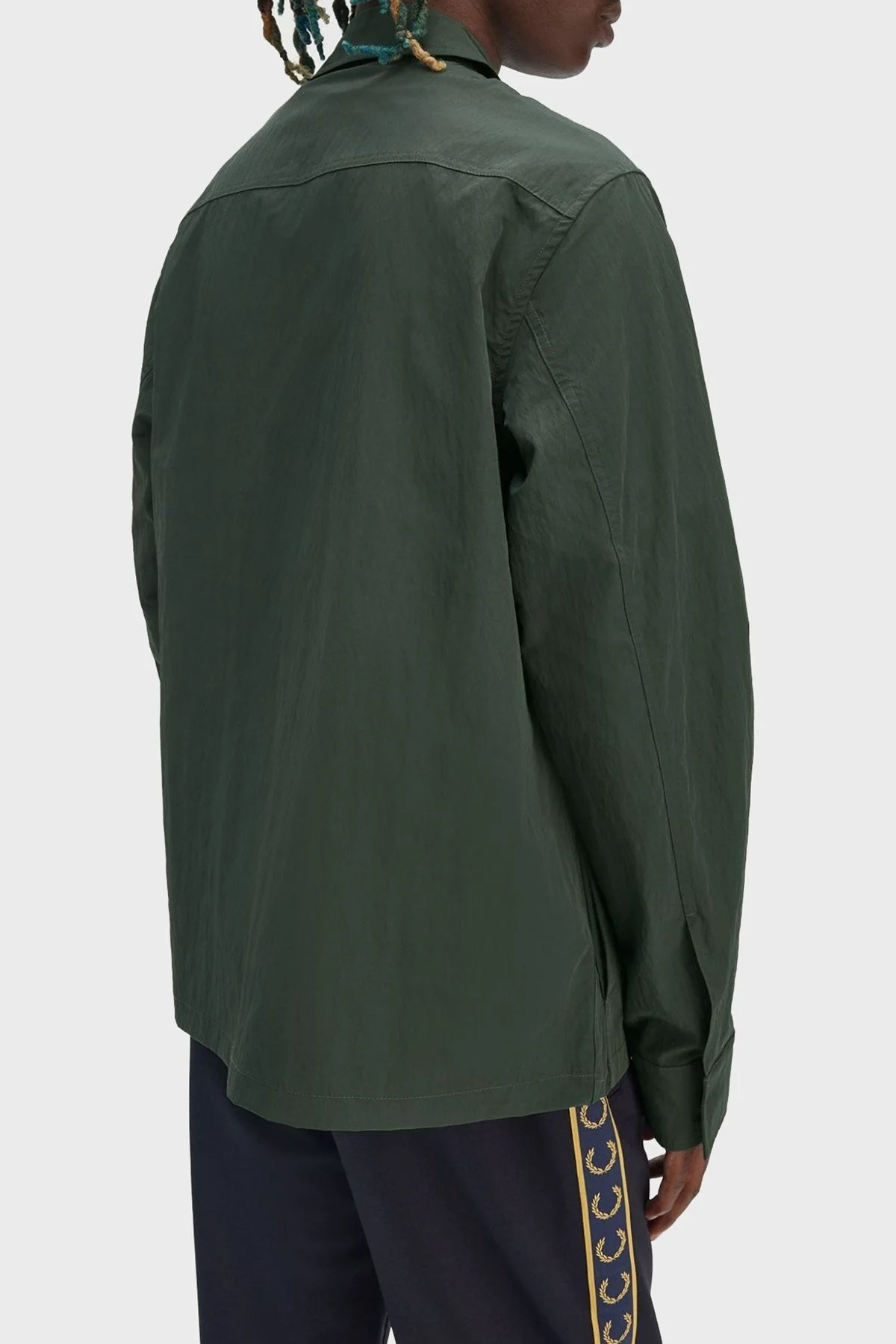 Fred Perry Logolu Regular Fit Gömlek Yaka Erkek Ceket M5684 X89 HAKİ - 9